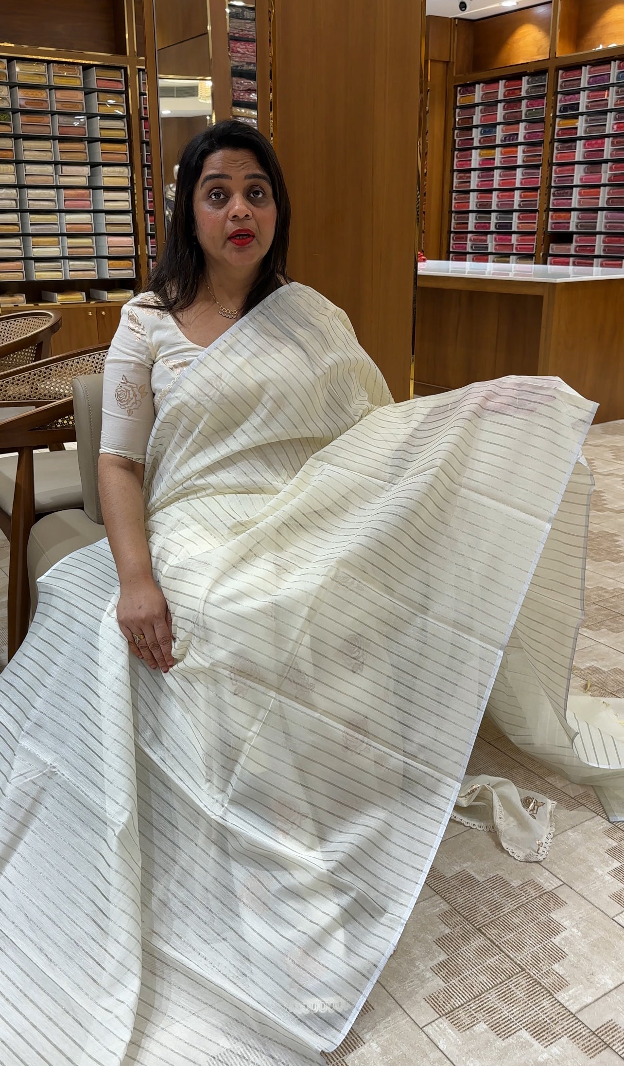 MALAI CHANDERI ONAM SAREES - IHA 25360