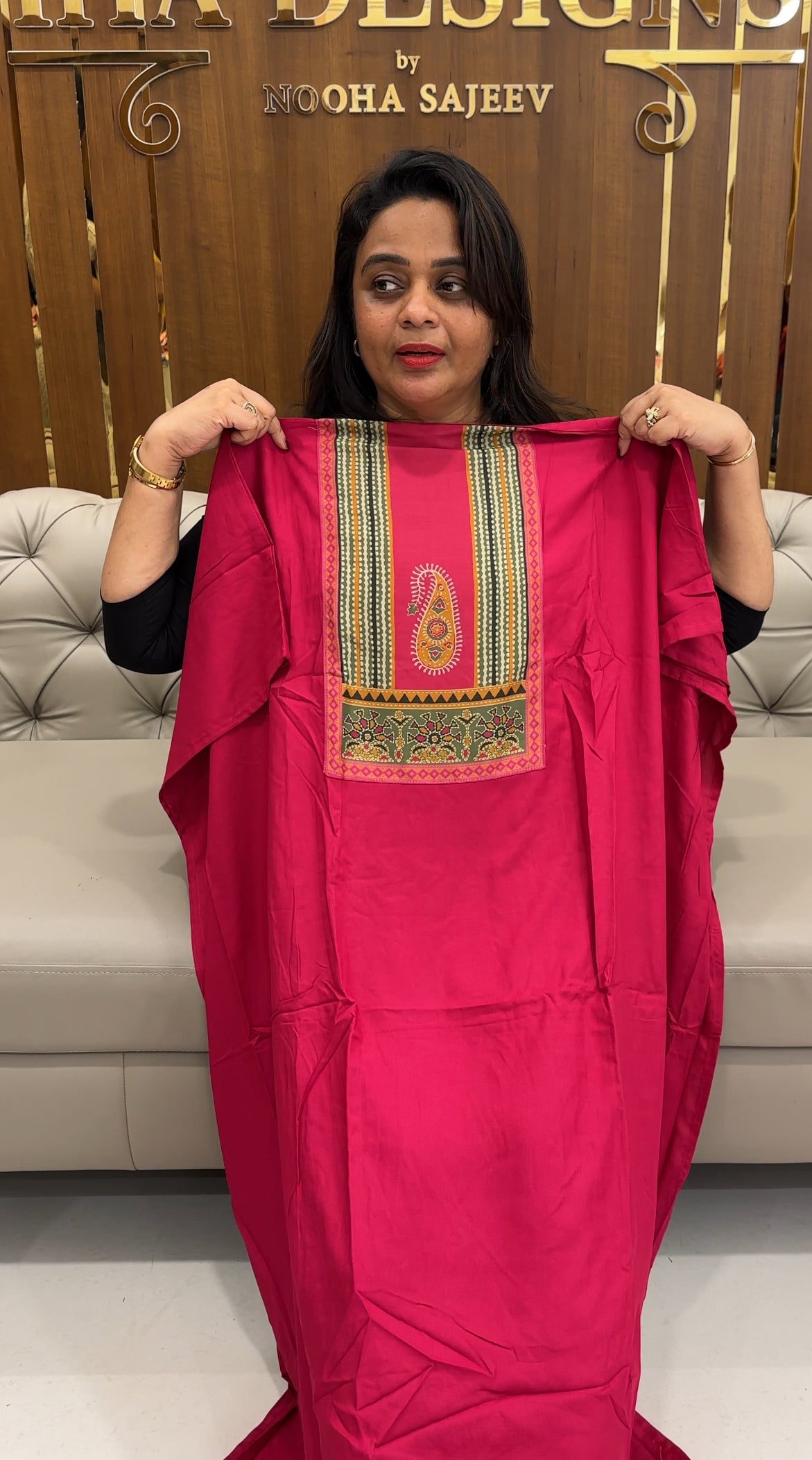 IHA'S IN-HOUSE RAYON SLITTED TOPS - IHA 25546
