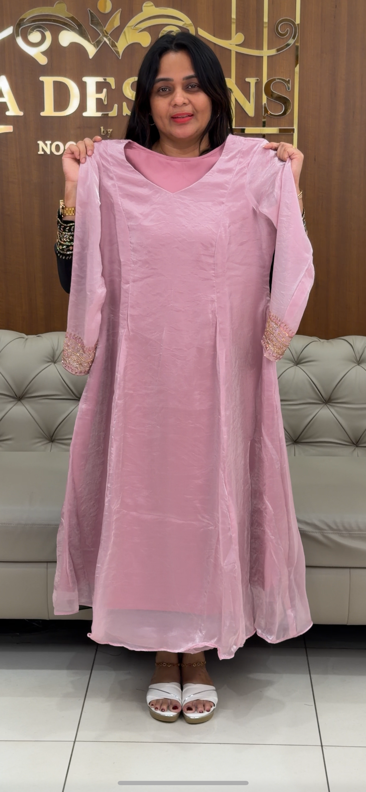 IHA'S IN-HOUSE HAND WORKED SLITTED TOPS - IHA 29088