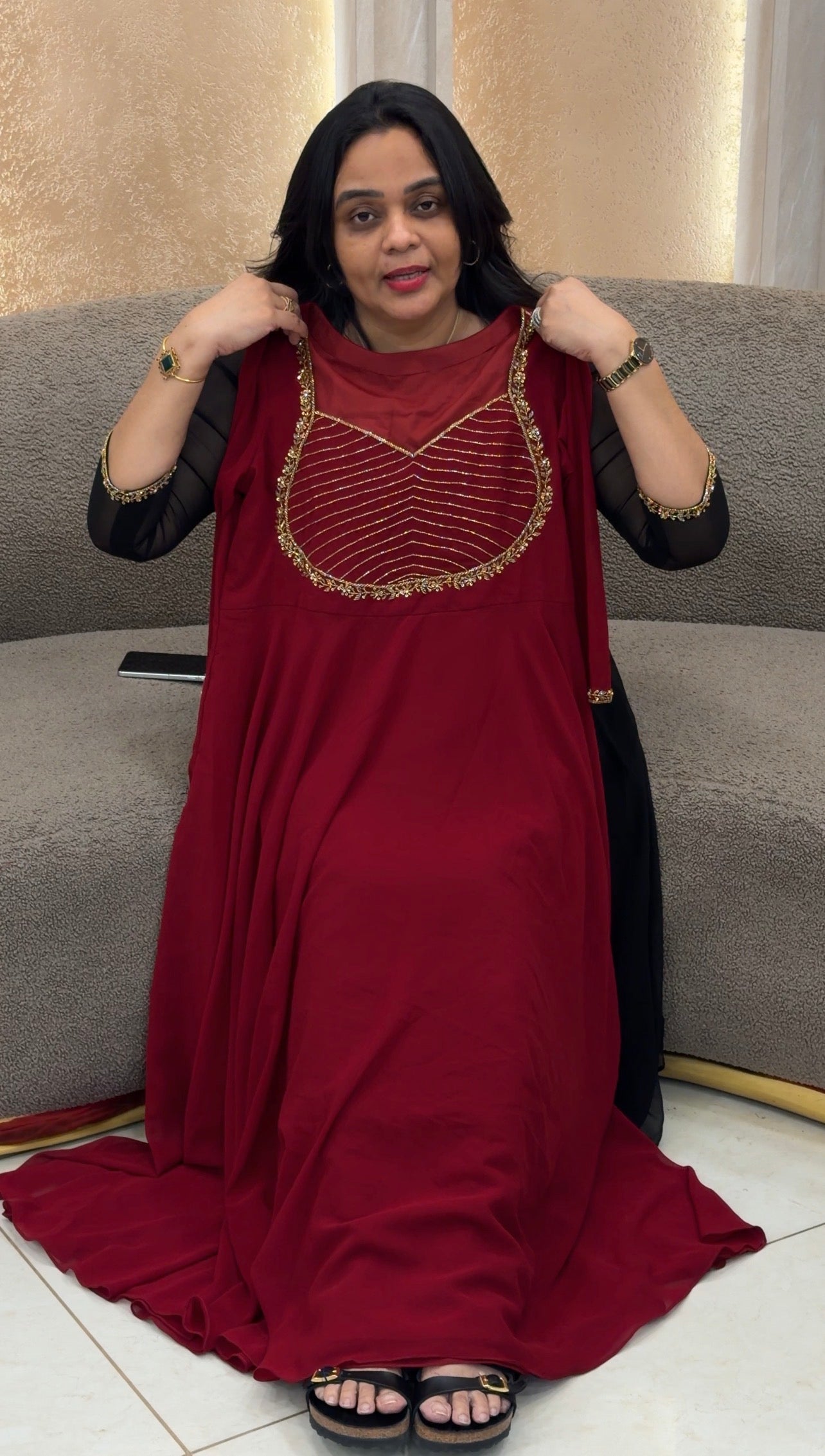 IHA'S IN-HOUSE HANDWORKED TOP AND DUATTA - IHA 35118