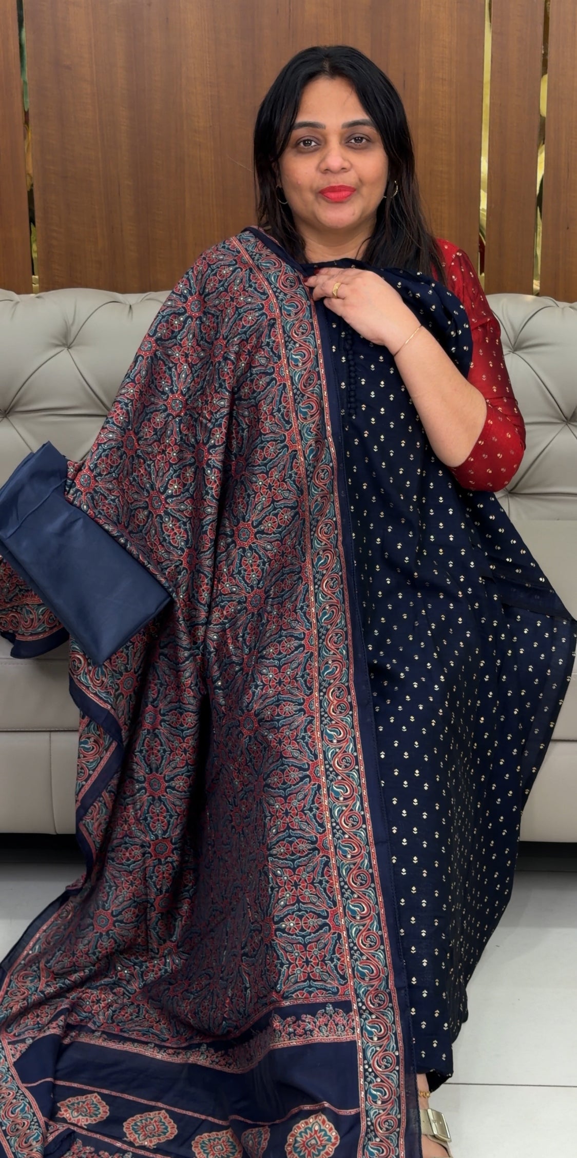 SEMI RAW SILK UNSTITCHED SALWAR SUITS - IHA 31299