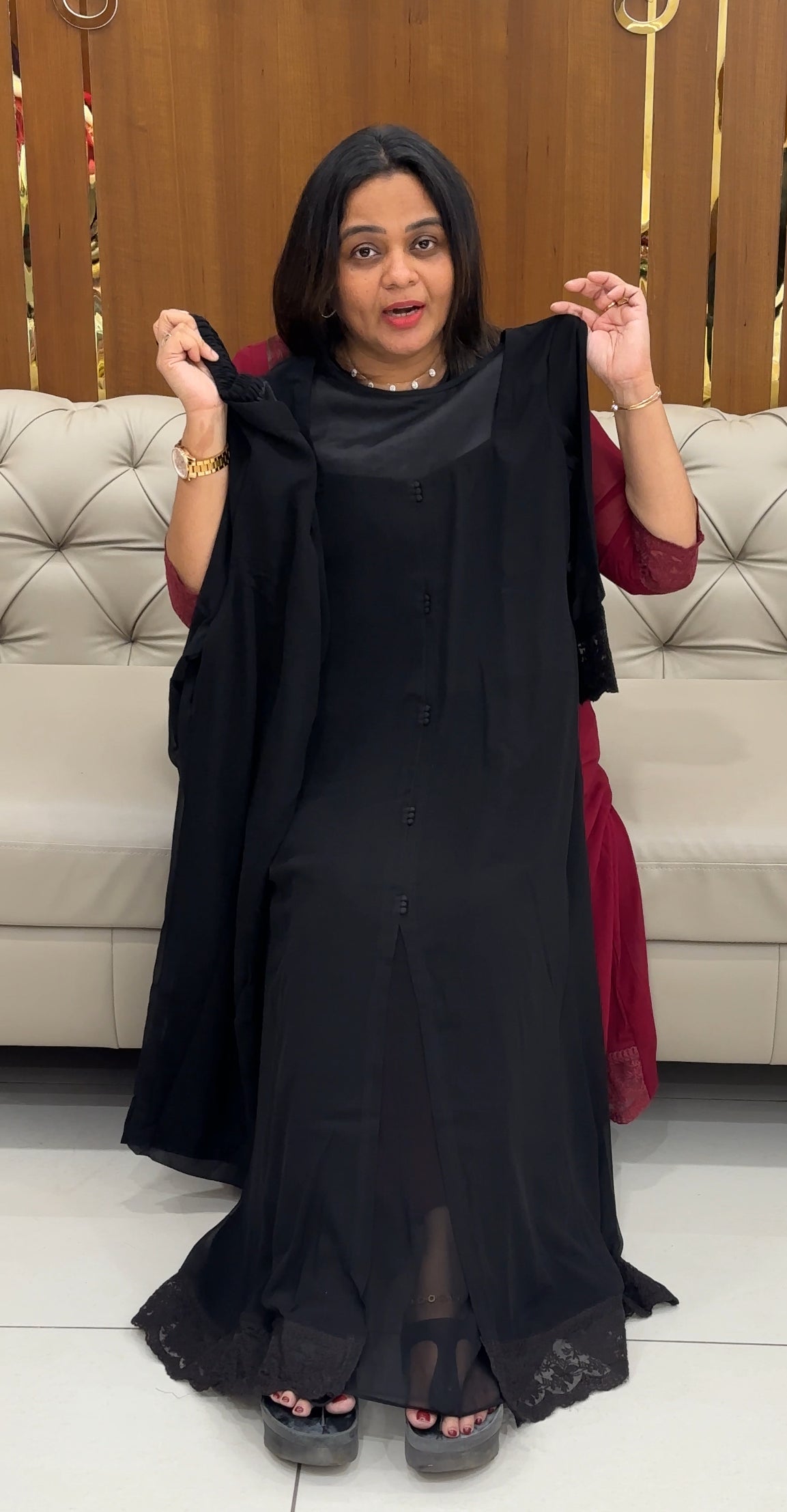 IHA'S IN-HOUSE GEORGETTE CO-ORDS SETS - IHA 28263