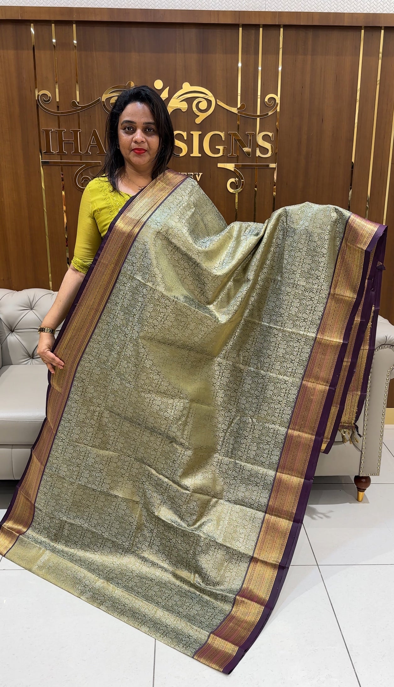 SEMI TISSUE SAREES - IHA 25021