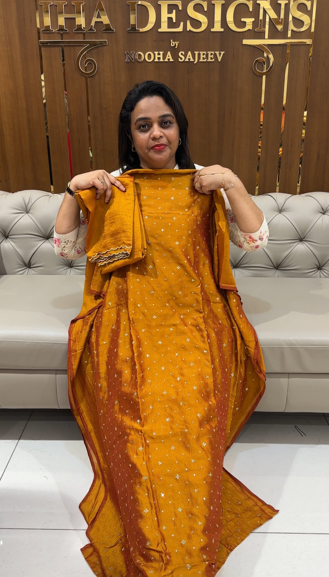 SEMI RAW SILK UNSTITCHED SALWAR SUITS - IHA 25076