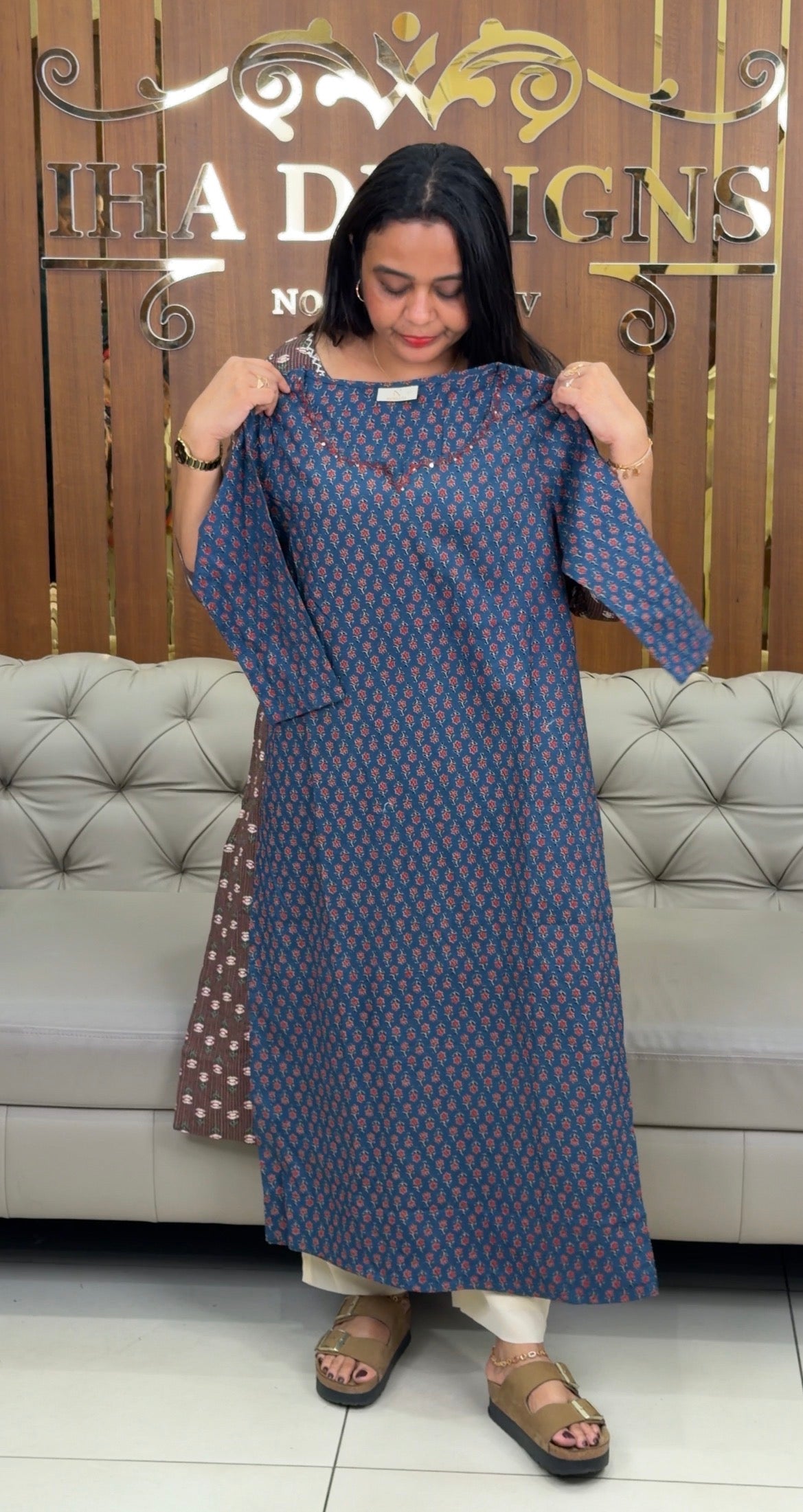 PRINTED COTTON TOPS - IHA 33097
