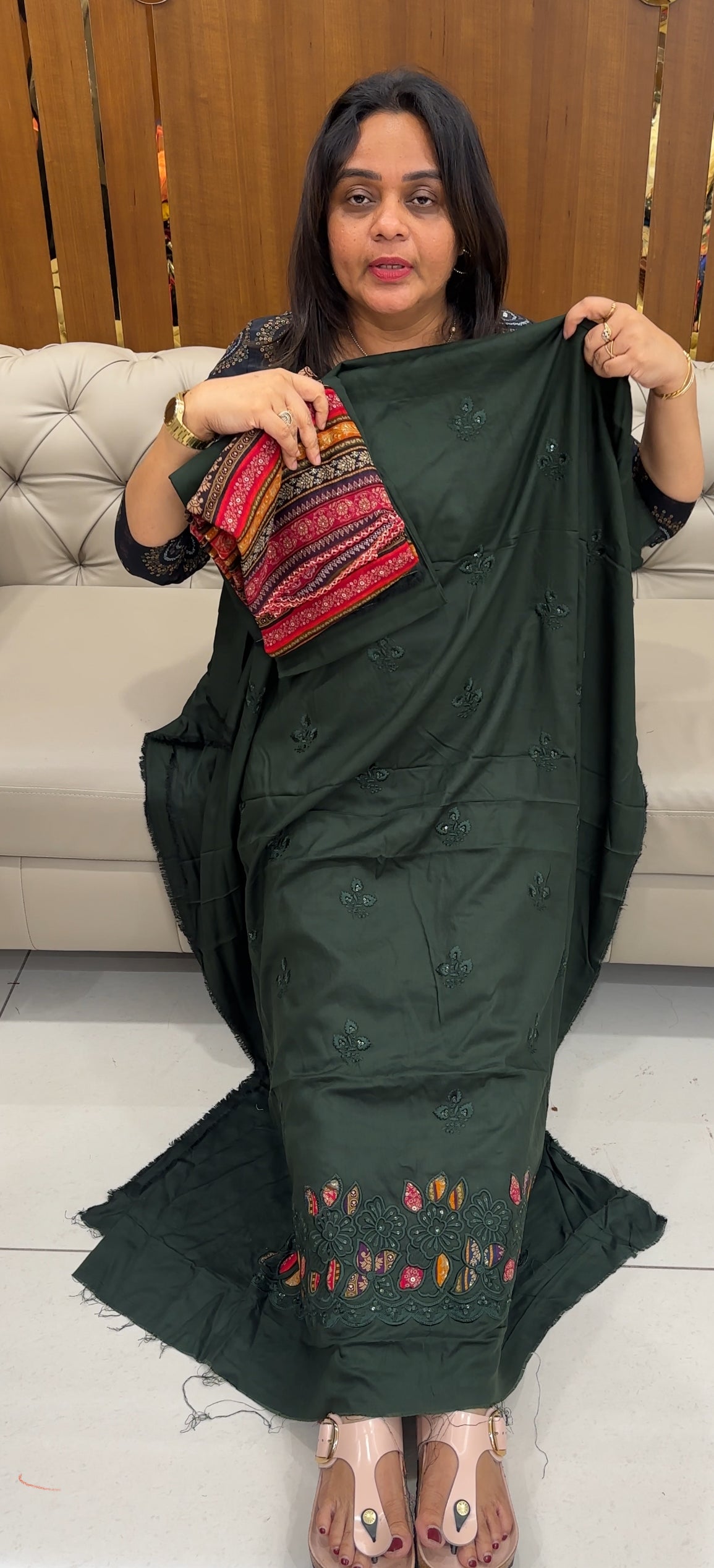 RAYON UNSTITCHED SALWAR SUITS - IHA 26998