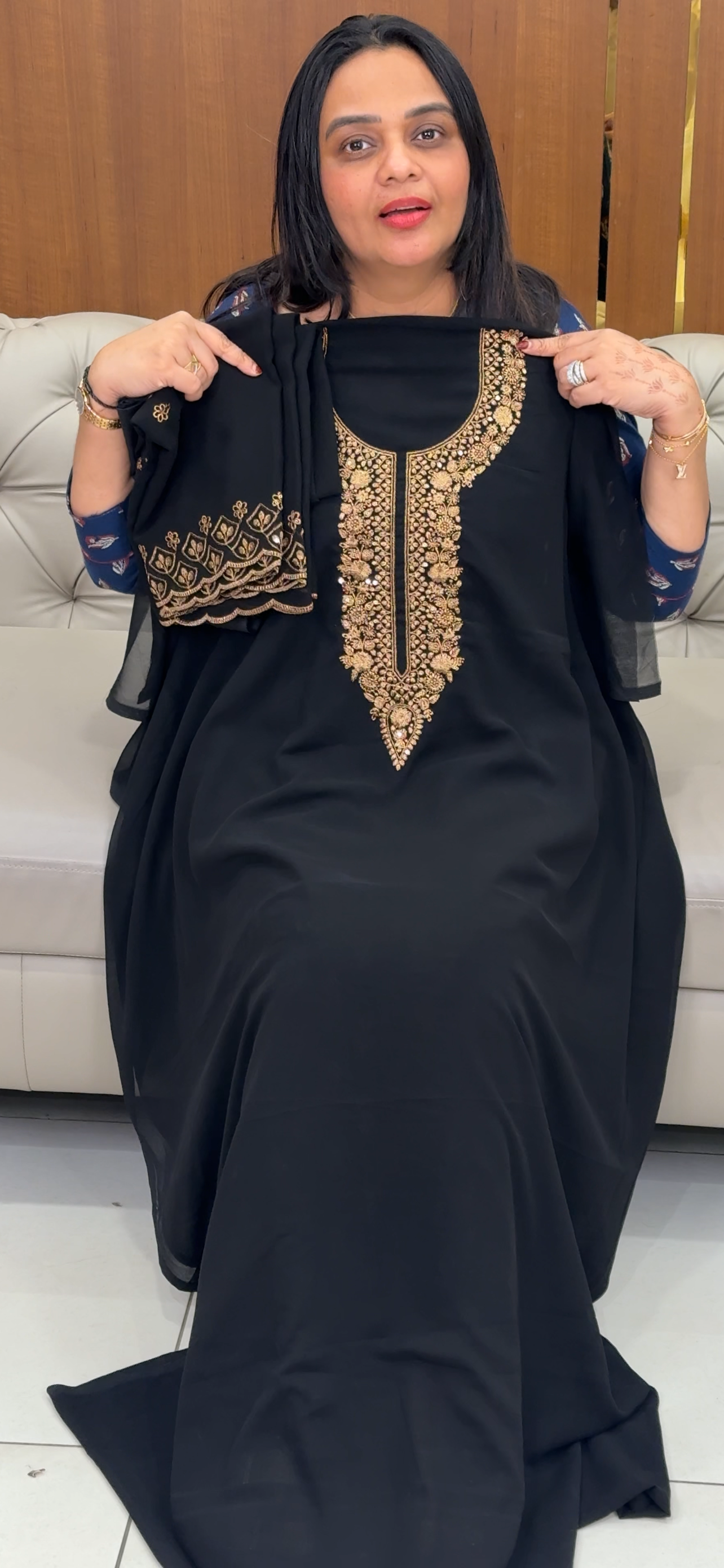 FAUX GEORGETTE UNSTITCHED SALWAR SUITS - IHA 31939