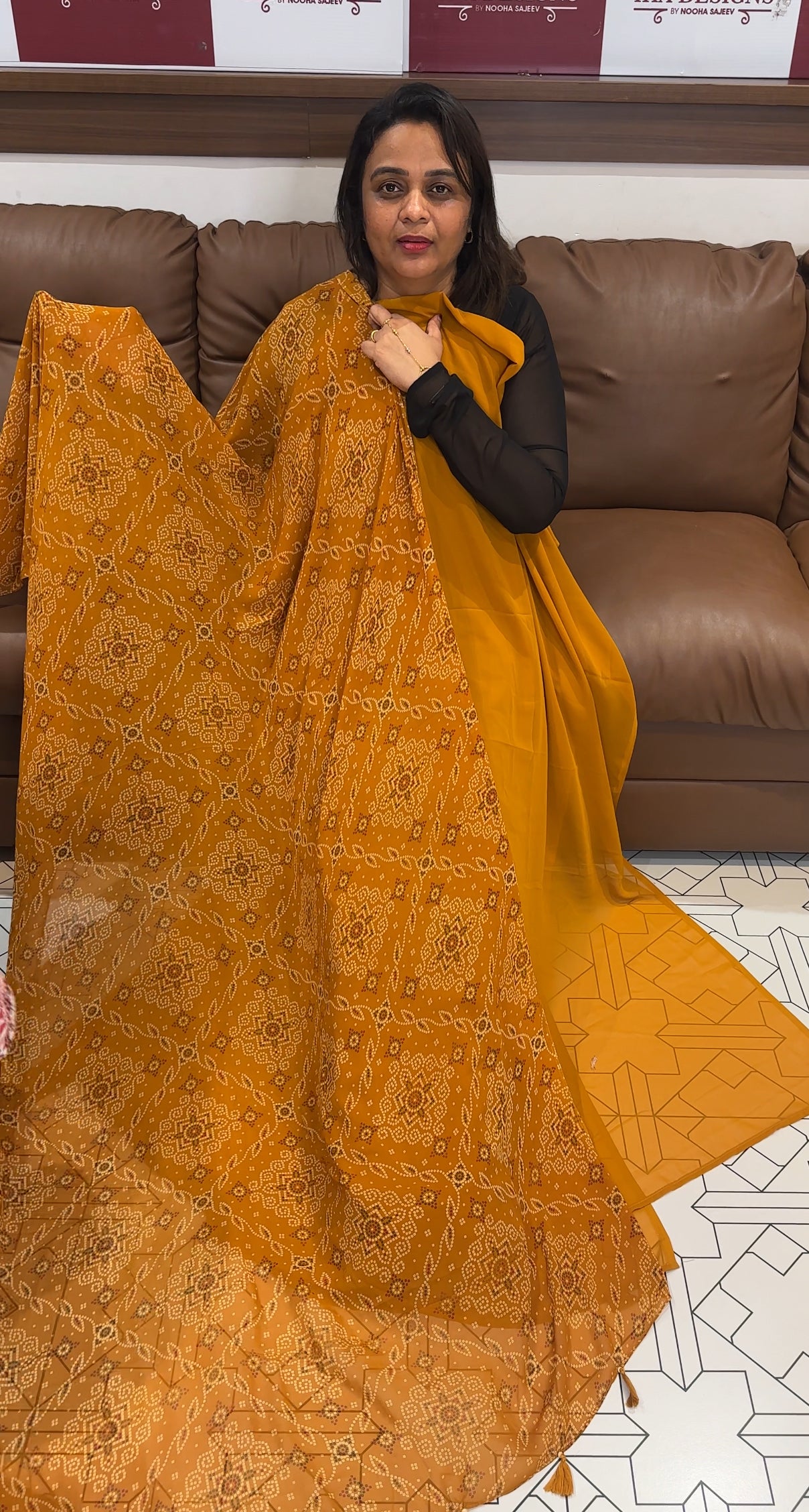FAUX GEORGETTE UNSTITCHED SALSWAR SUITS - IHA 24697