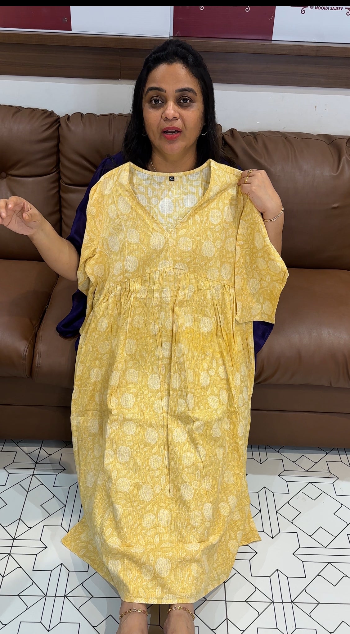 PRINTED LONG TOP AND BOTTOM - IHA 28068