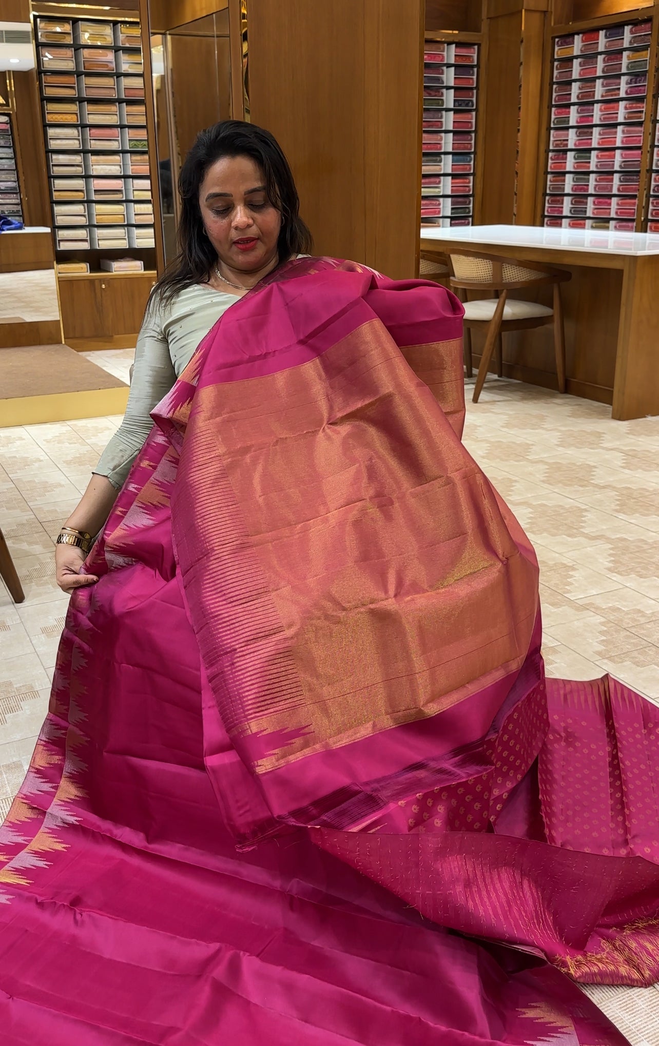 SOFT SILK KANCHIPURAM SAREES - IHA 25768