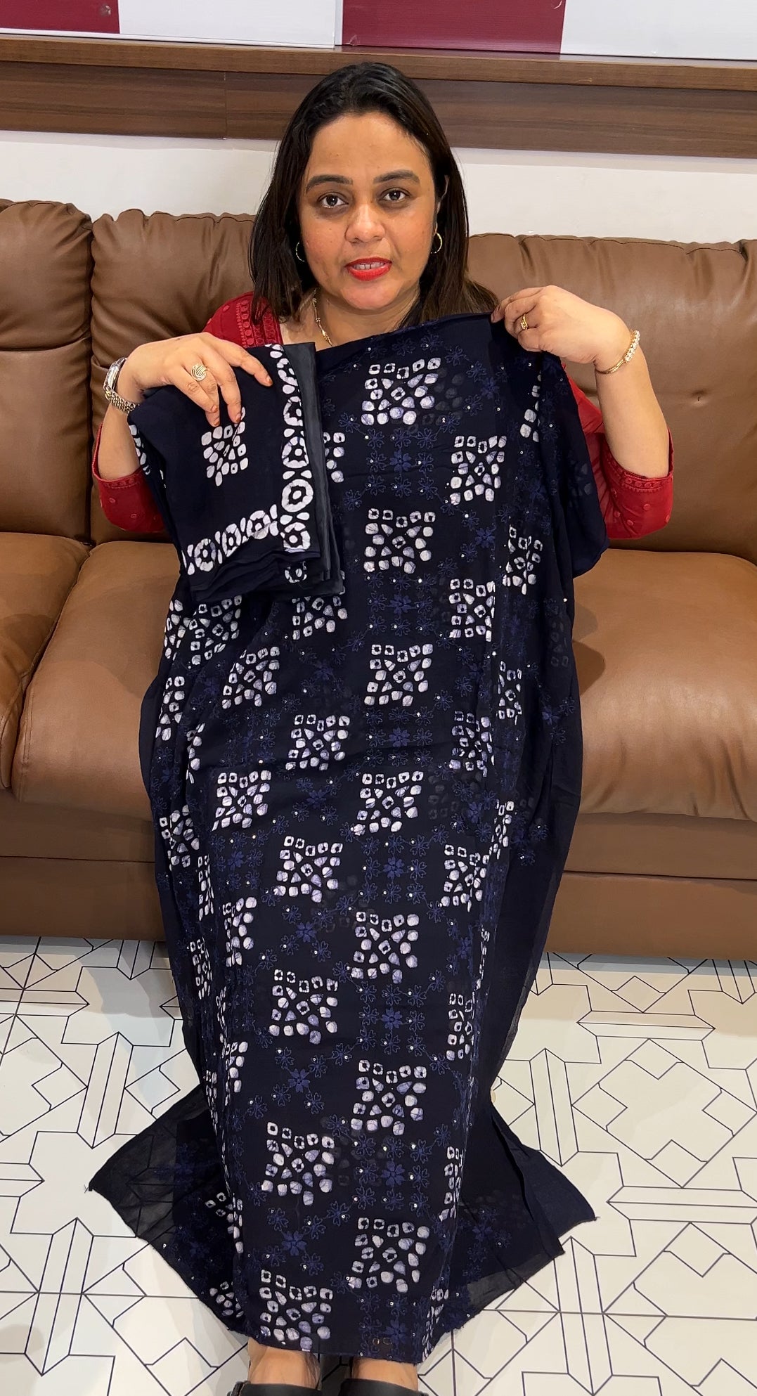 VISCOSE GEORGETTE UNSTITCHED SALWAR SUITS - IHA 22723