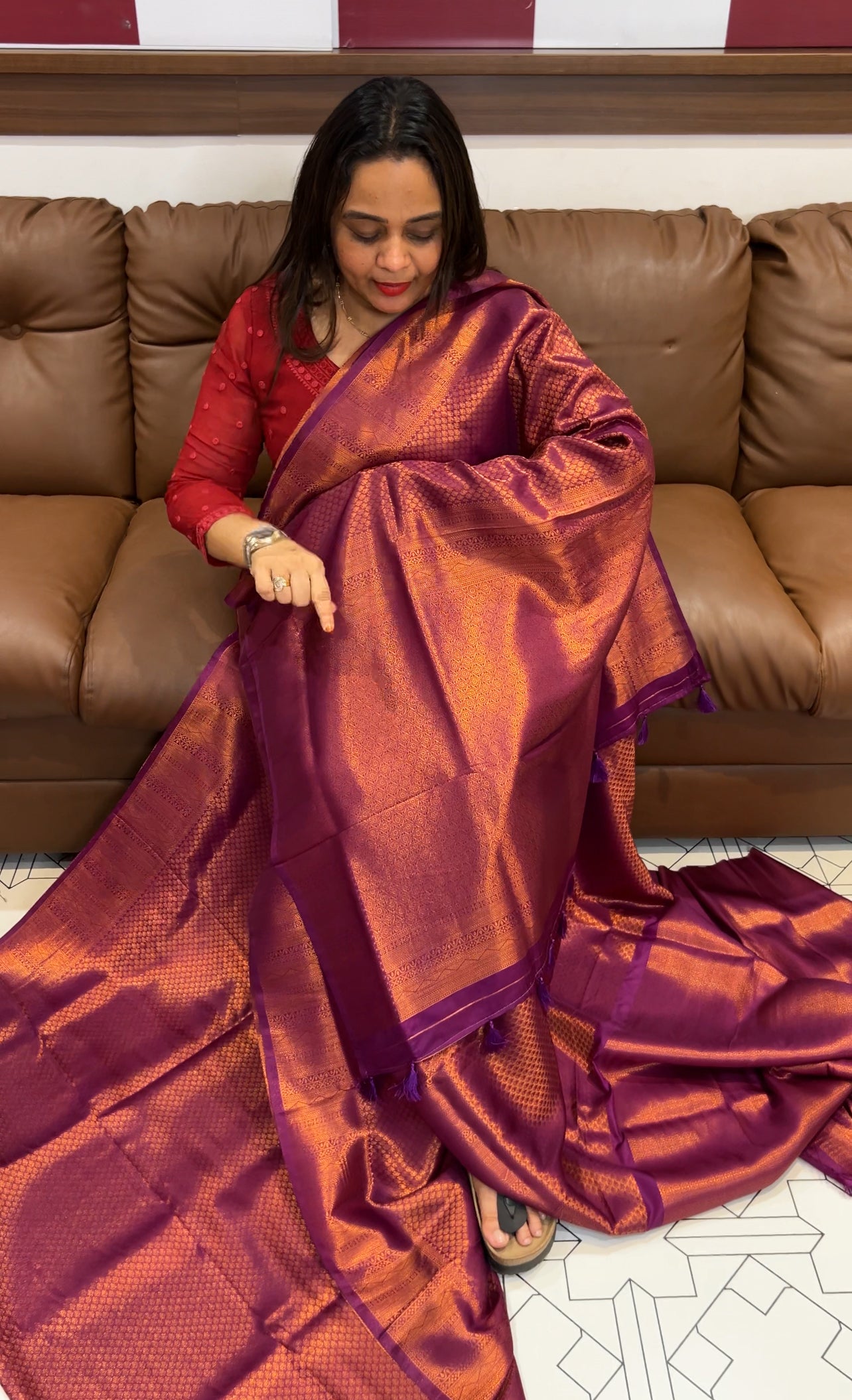SEMI BANARASI SAREES - IHA 22734