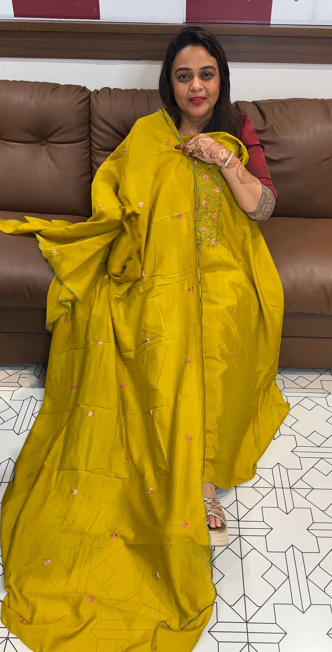 SEMI SILK UNSTITCHED SALWAR SUITS - IHA 24390