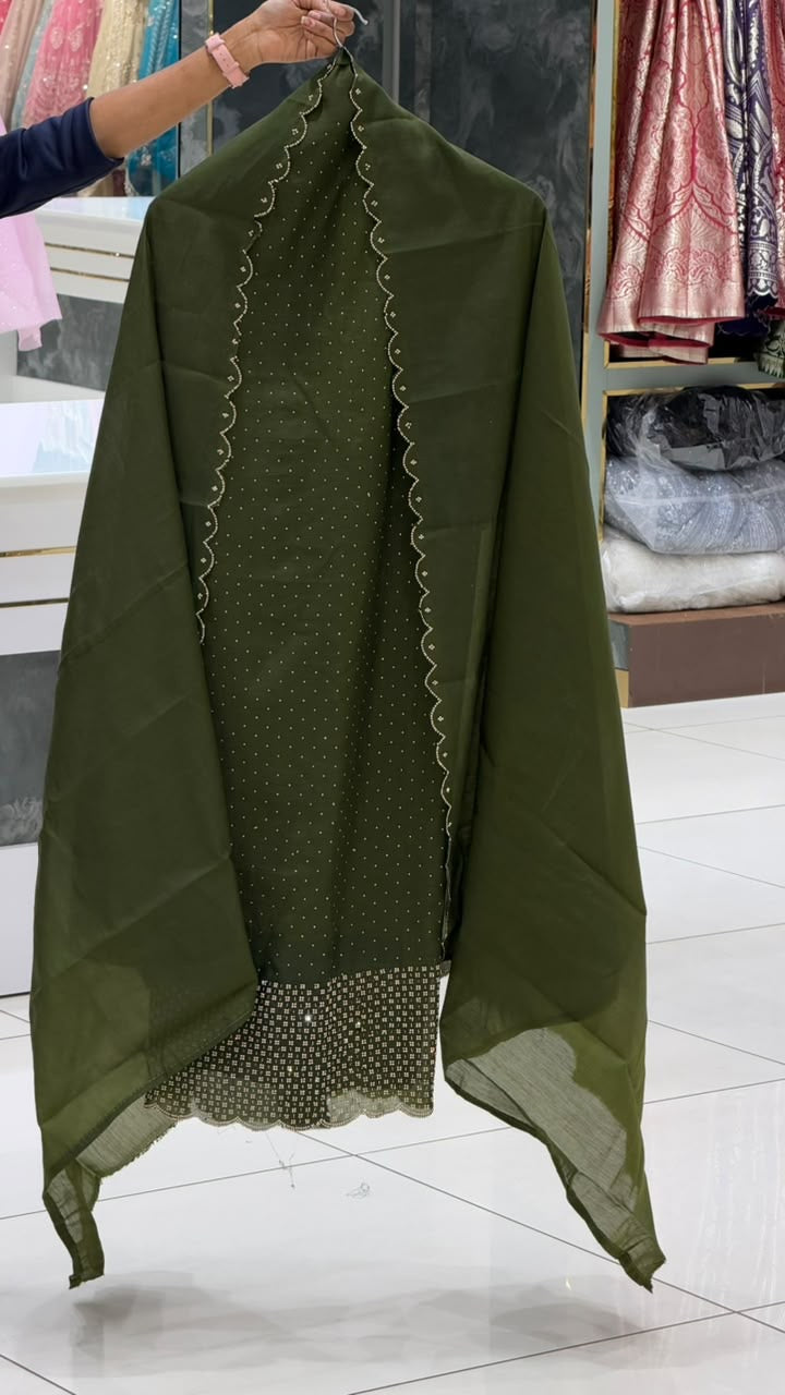 UNSTITCHED SALWAR SUITS - IHA 35981