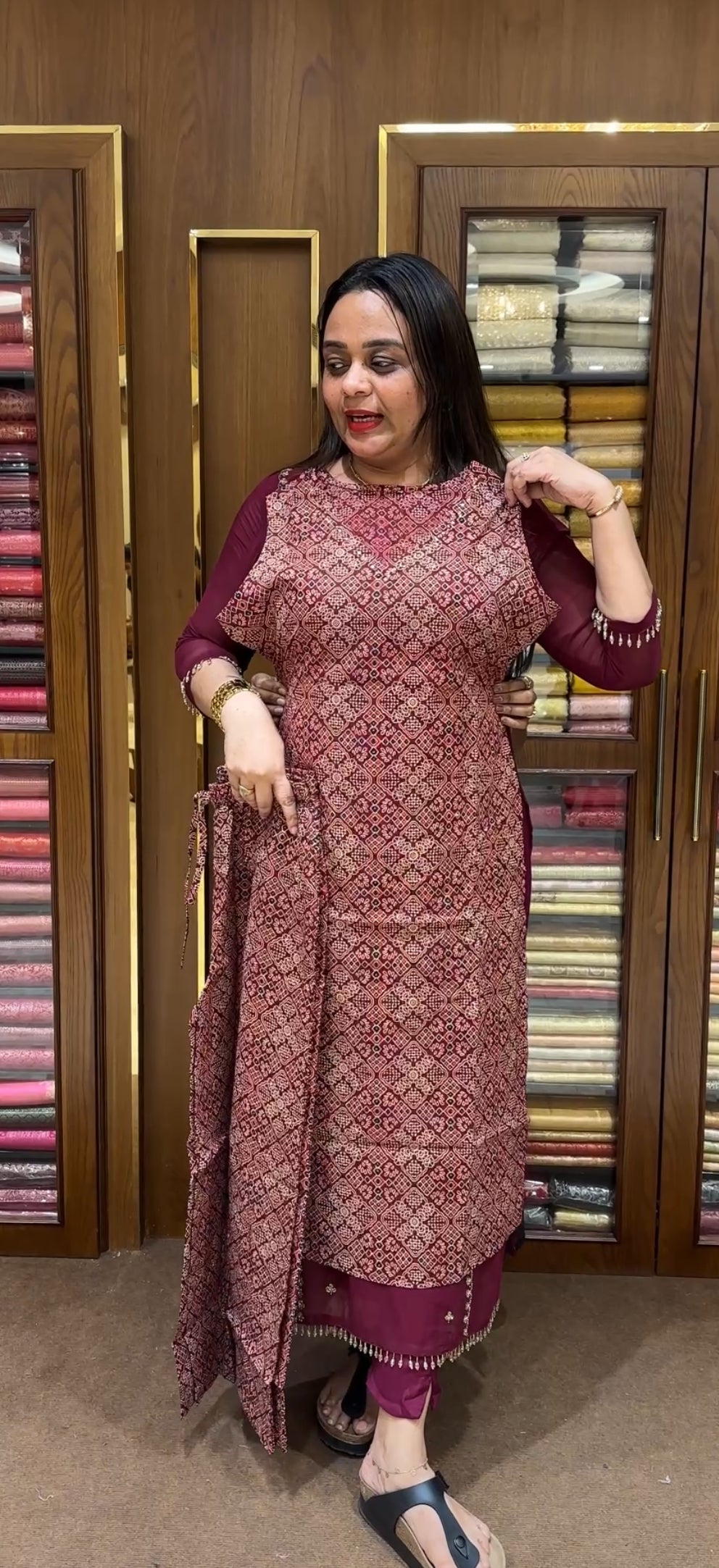 AJRAKH COTTON CO-ORDS SETS - IHA 21748