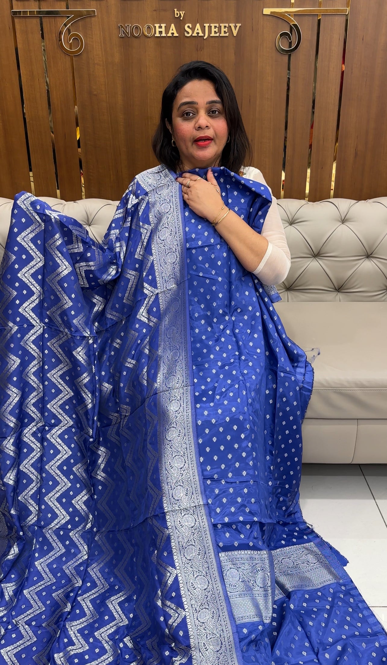 SILK BANARASI UNSTITCHED SALWAR SUITS - IHA 25920