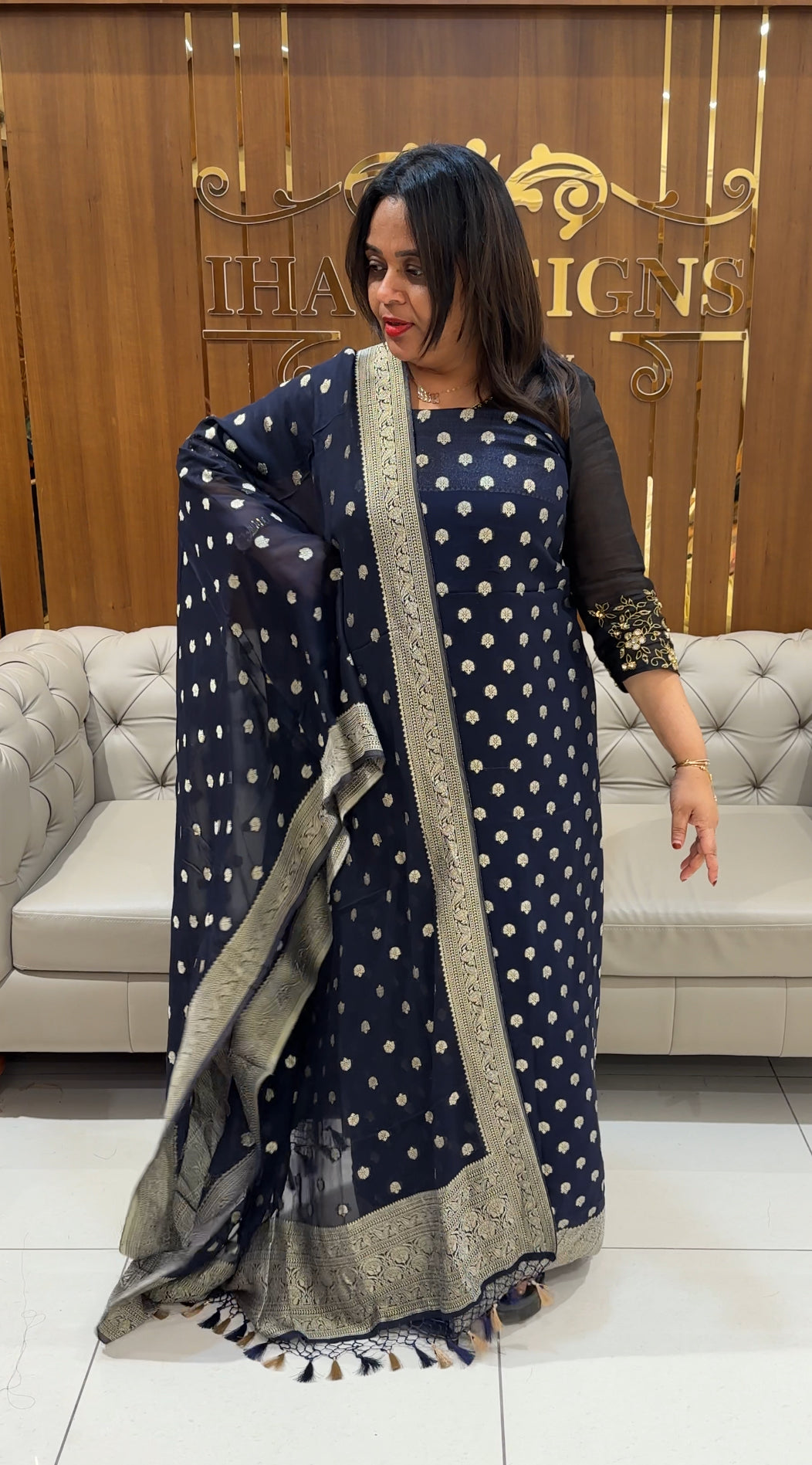 VISCOSE BANARASI UNSTITCHED SALWAR SUITS - IHA 24540
