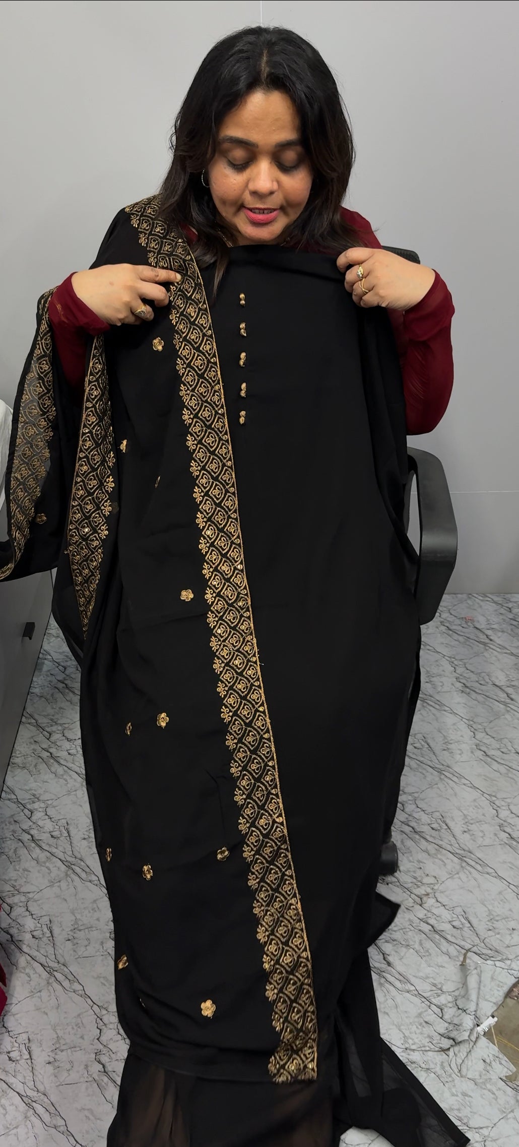 FORWARD GEORGETTE UNSTITCHED SALWAR SUITS - IHA 26940