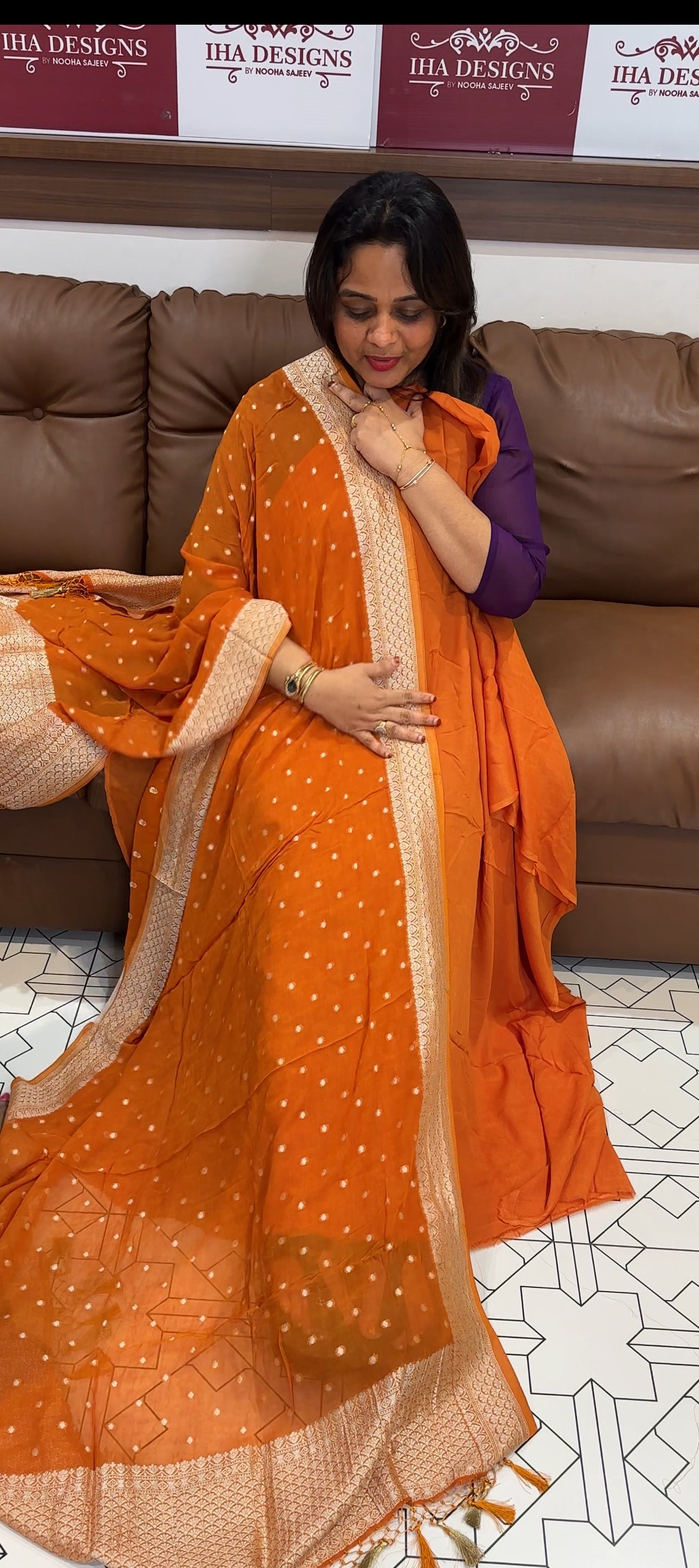 BANARASI UNSTITCHED SALWAR SUITS - IHA 24666