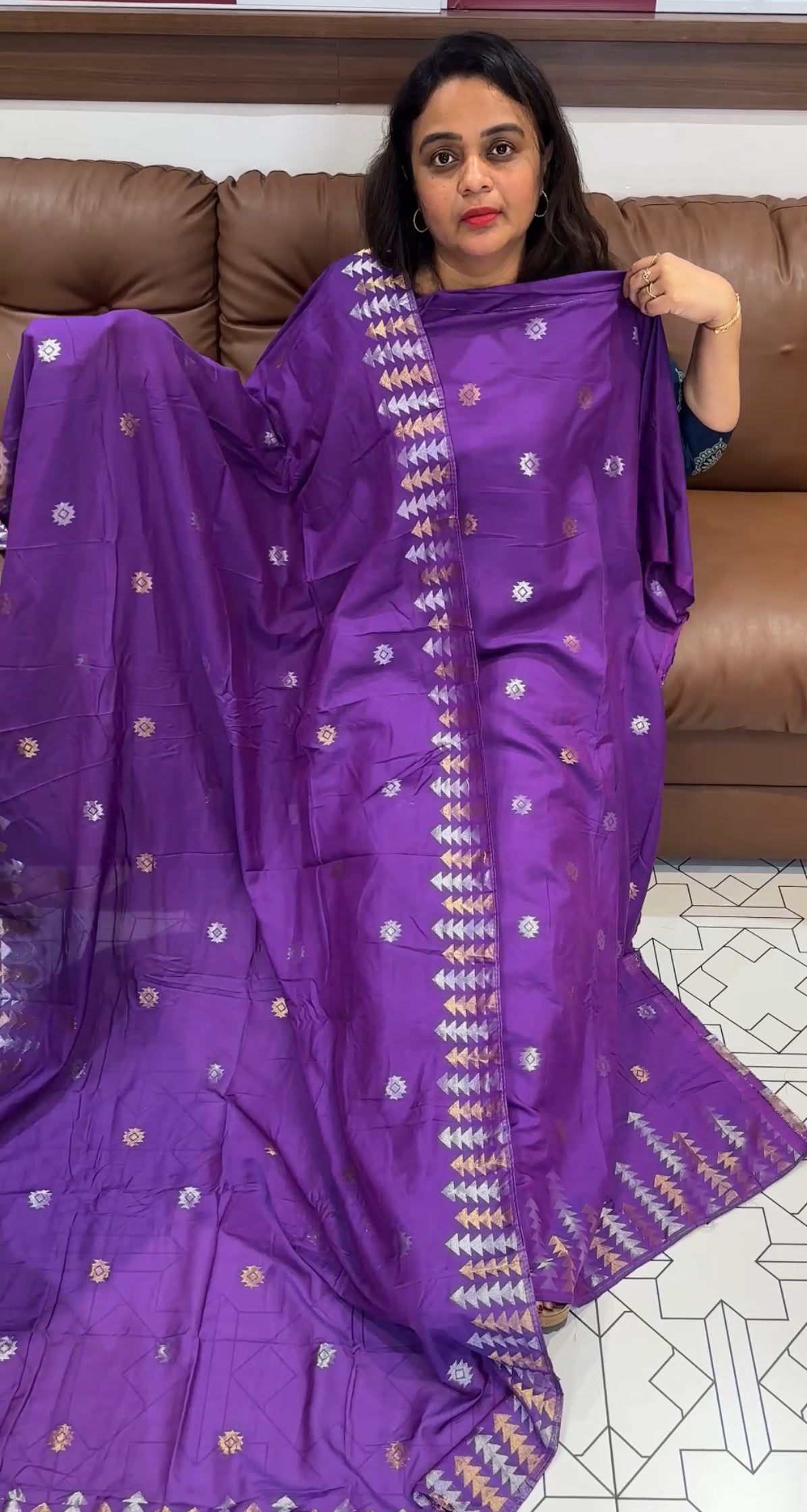 SEMI BANARASI UNSTITCHED SALWAR SUITS - IHA 26253