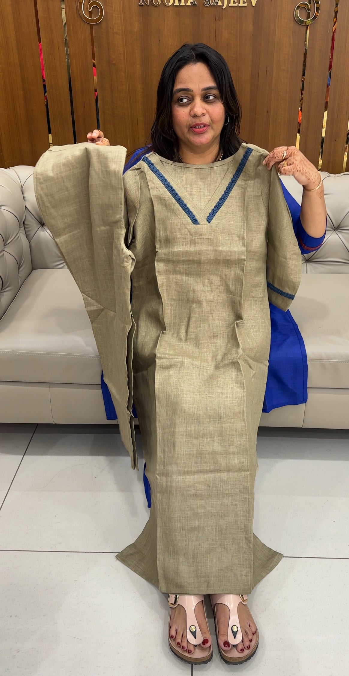 IHA'S IN-HOUSE LINEN CO-ORDS SETS - IHA 27413