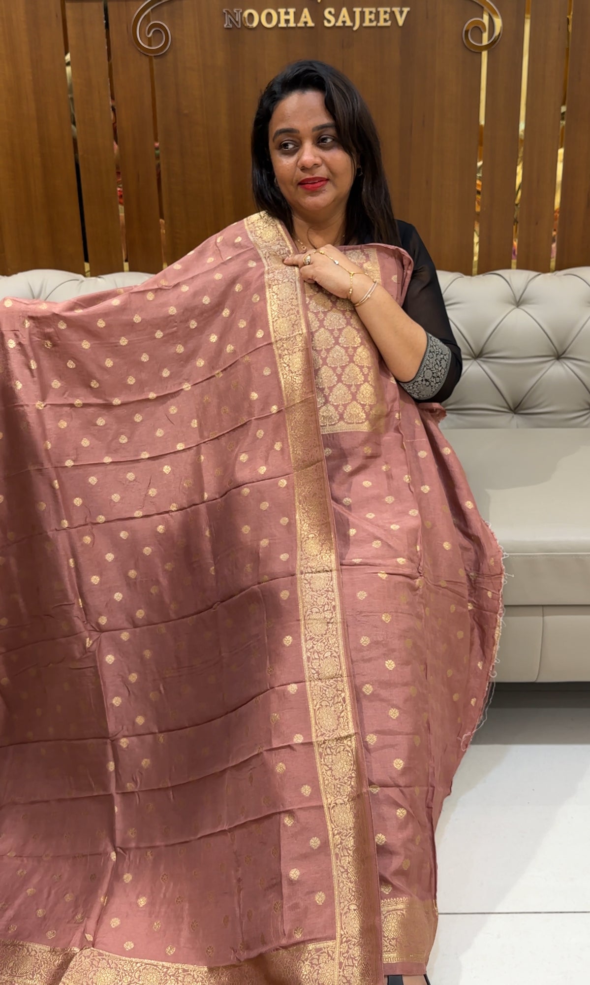 DOLA BANARASI UNSTITCHED SALWAR SUITS - IHA 24961