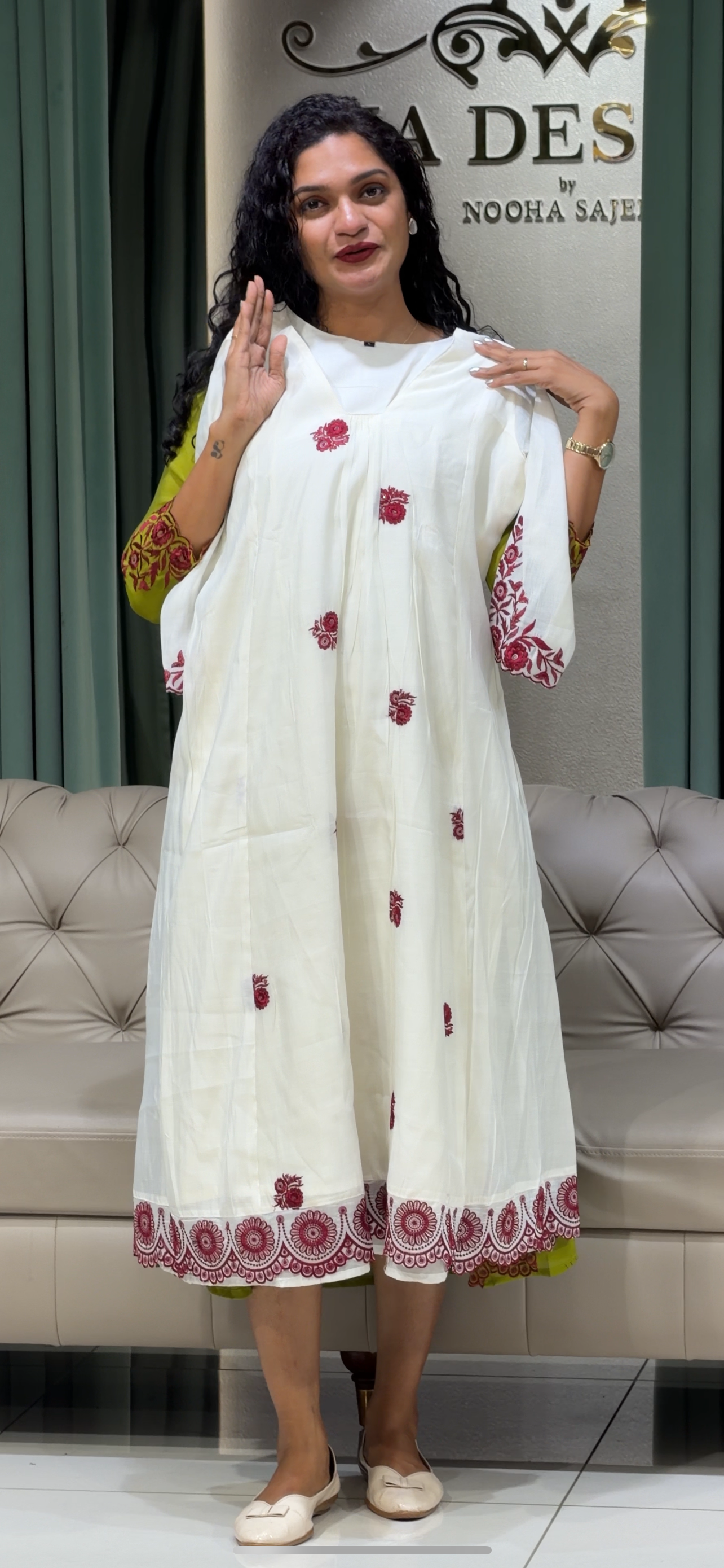 CHANDERI LONG TOPS - IHA 29804