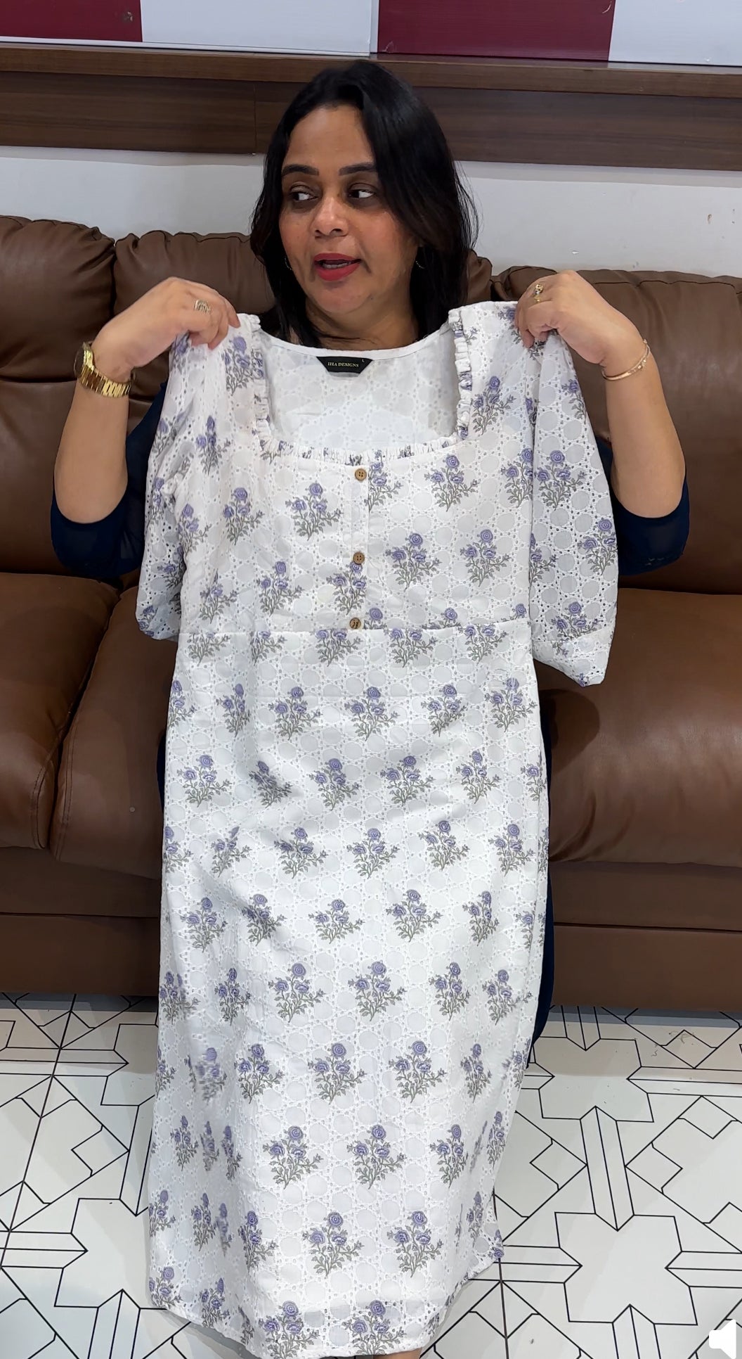 PRINTED HAKOBA TOPS - IHA 27967