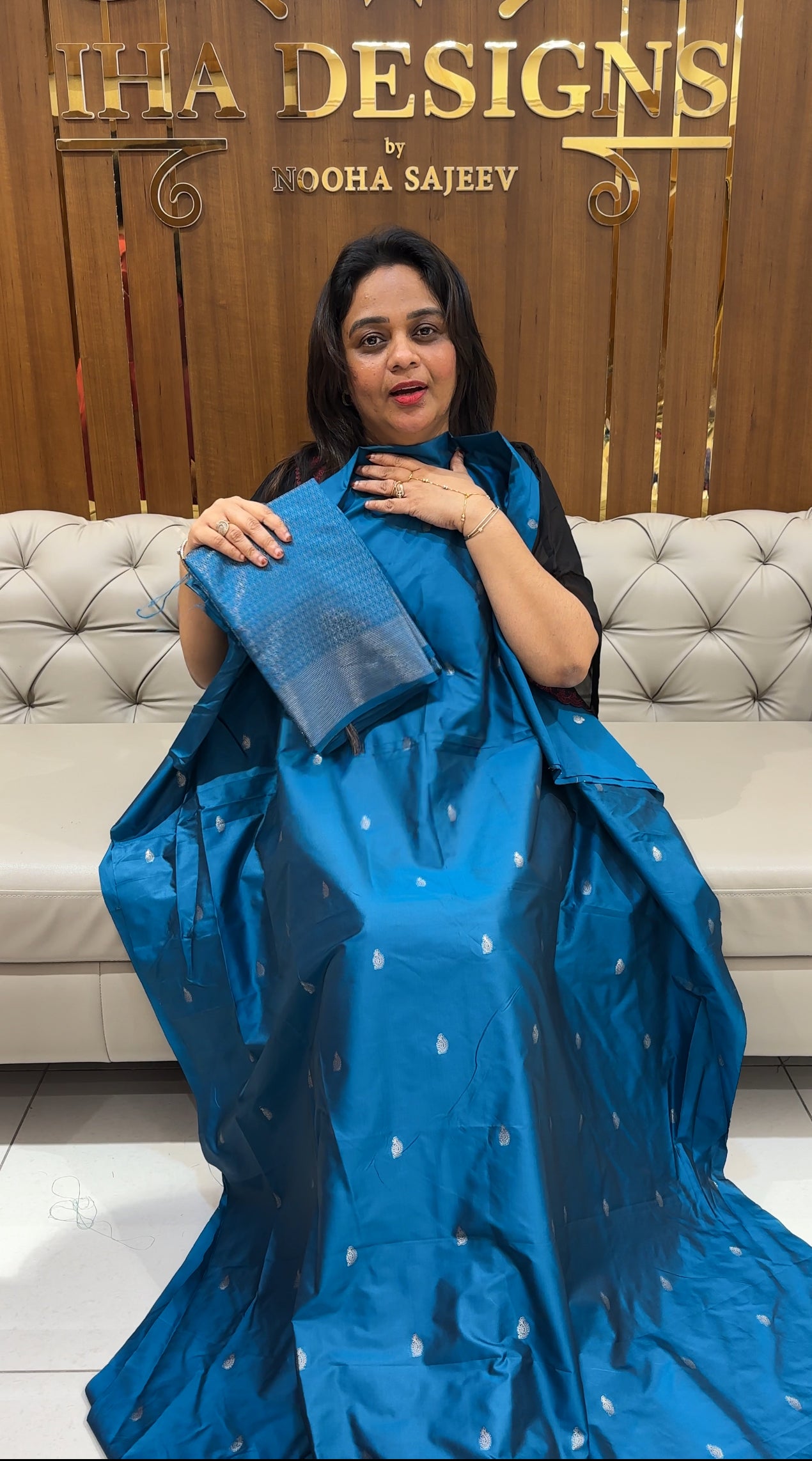 SEMI SILK UNSTITCHED SALWAR SUITS - IHA 25425