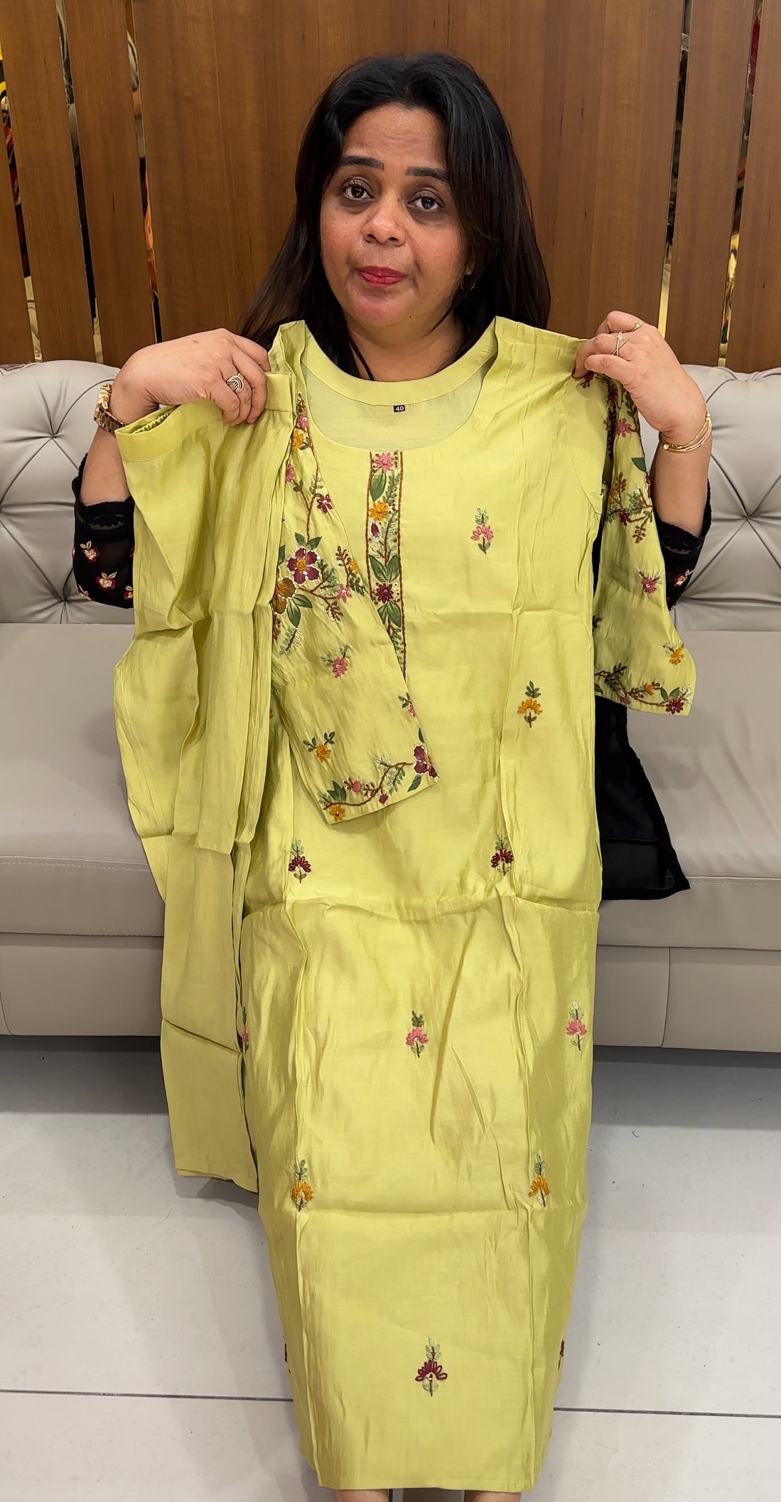 MALAI CHANDERI TOP AND BOTTOM - IHA 26016