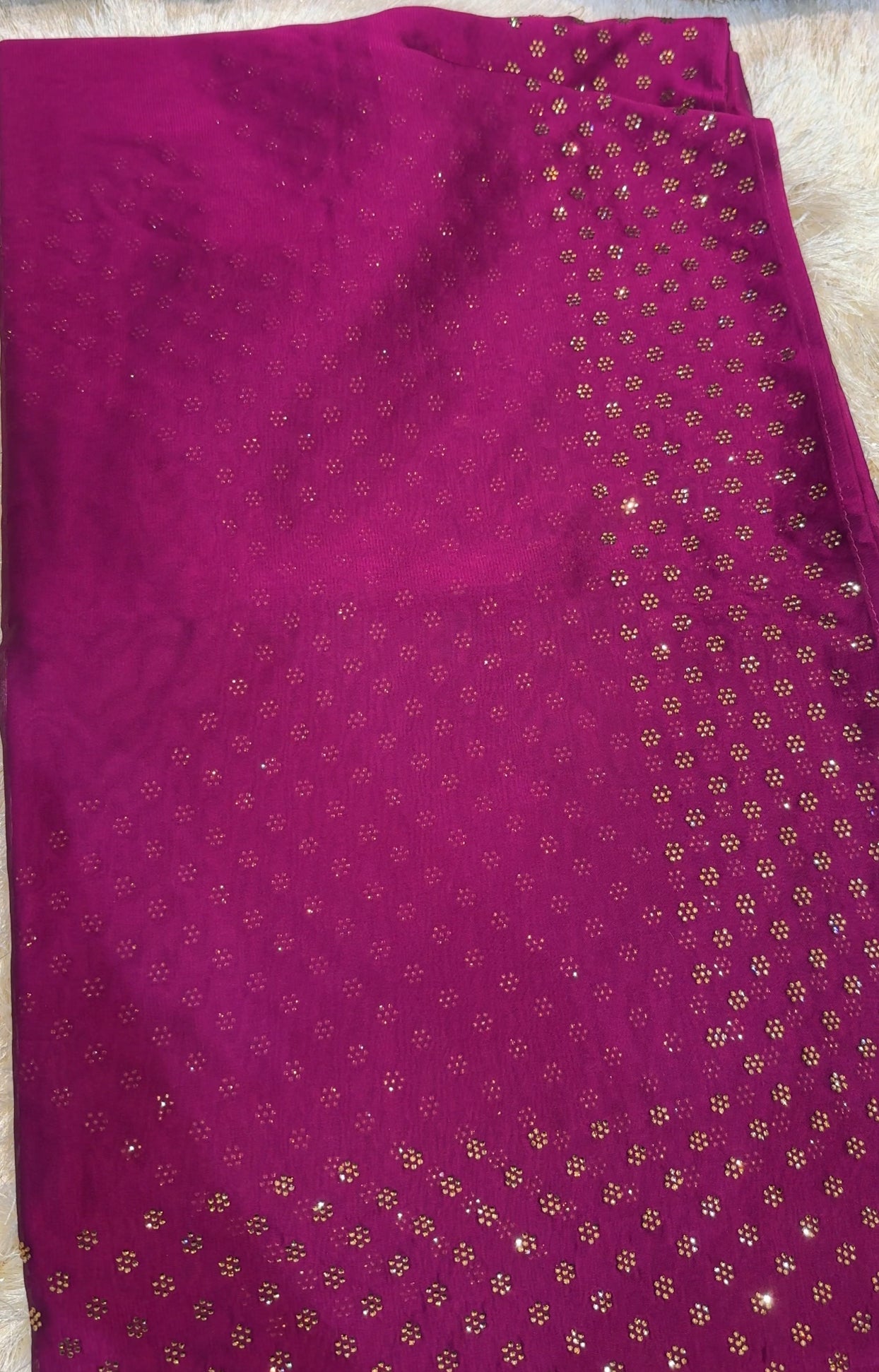 SILKY GEORGETTE SAREES - IHA 27784
