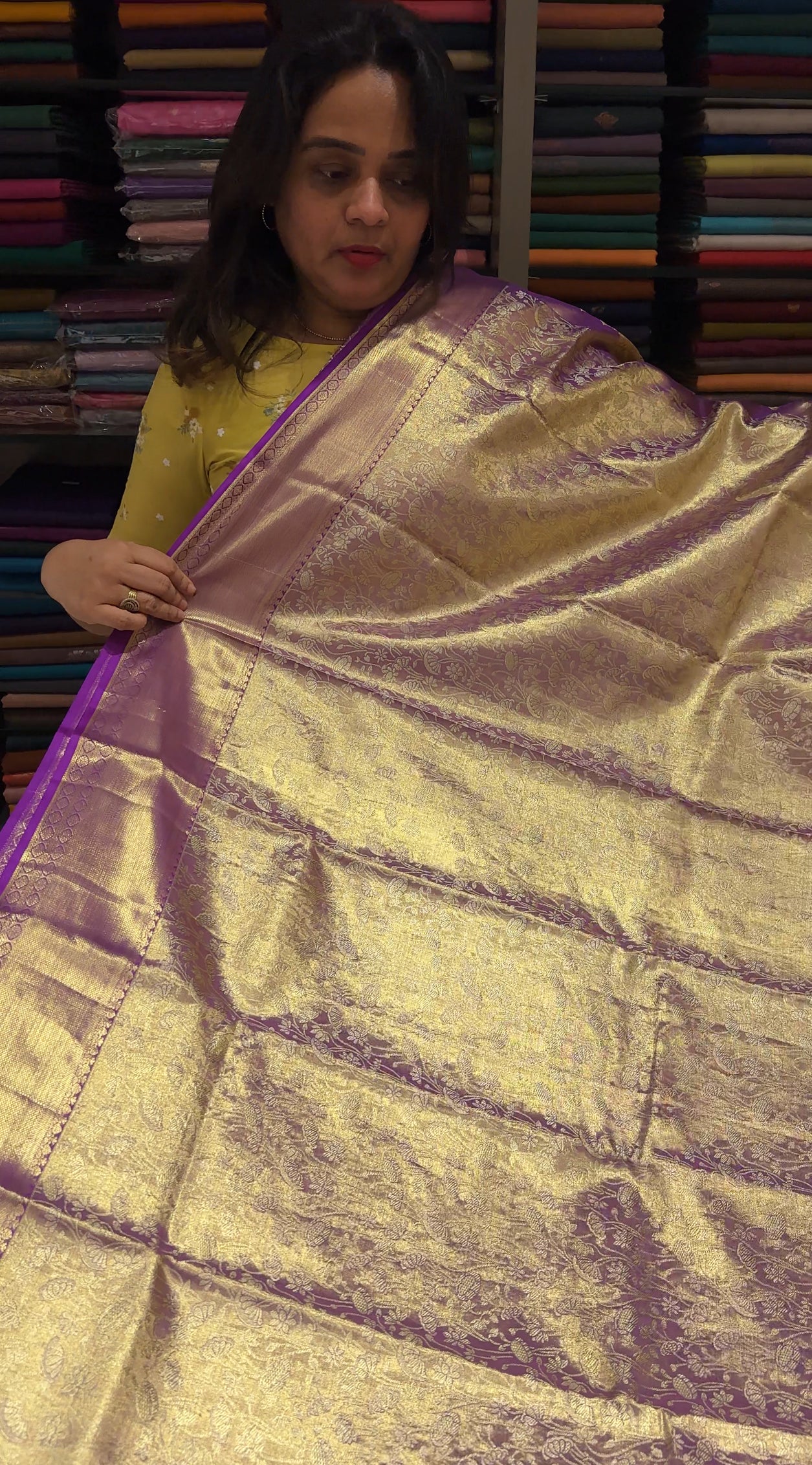 DESIGNER TISSUE KANCHIPURAM SILK SAREES - IHA 26325