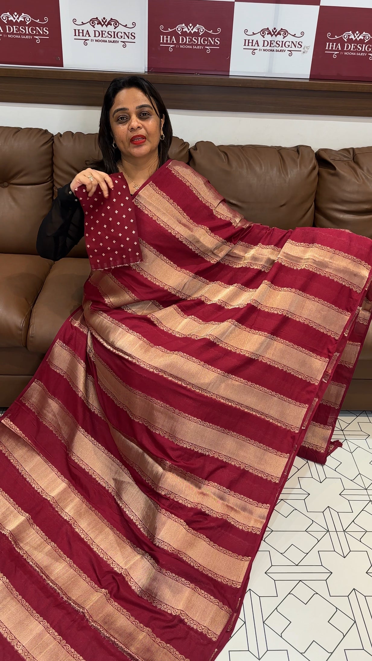 SEMI BANARASI SAREES - IHA 24729