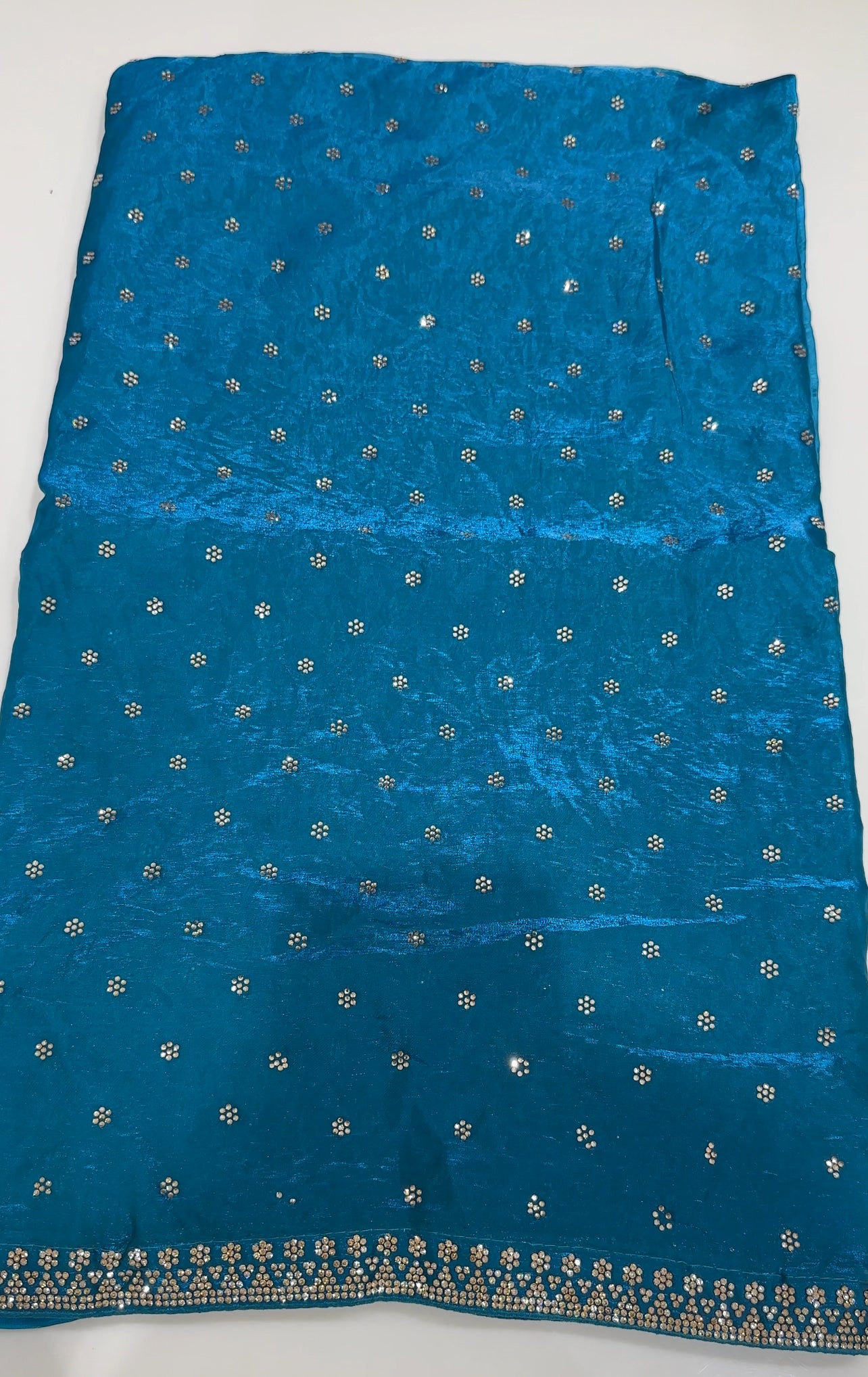 VELVET ORGANZA SAREES - IHA 27120