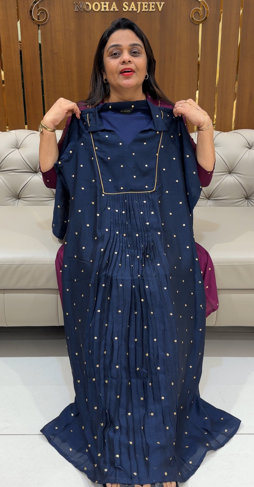 VICHITRA SILK ALINE TOPS - IHA 24589