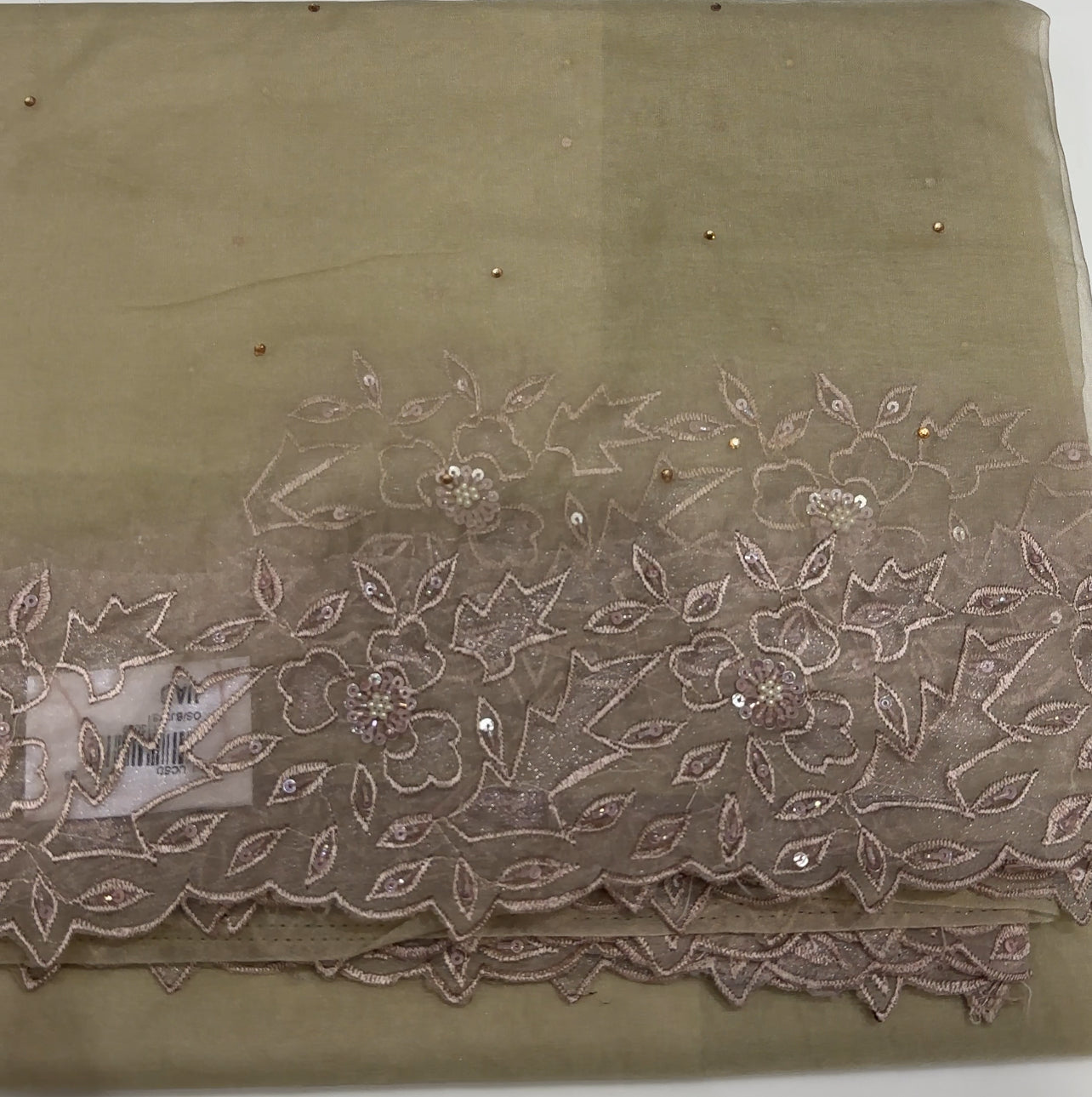 NYLON ORGANZA SAREES - IHA 27377
