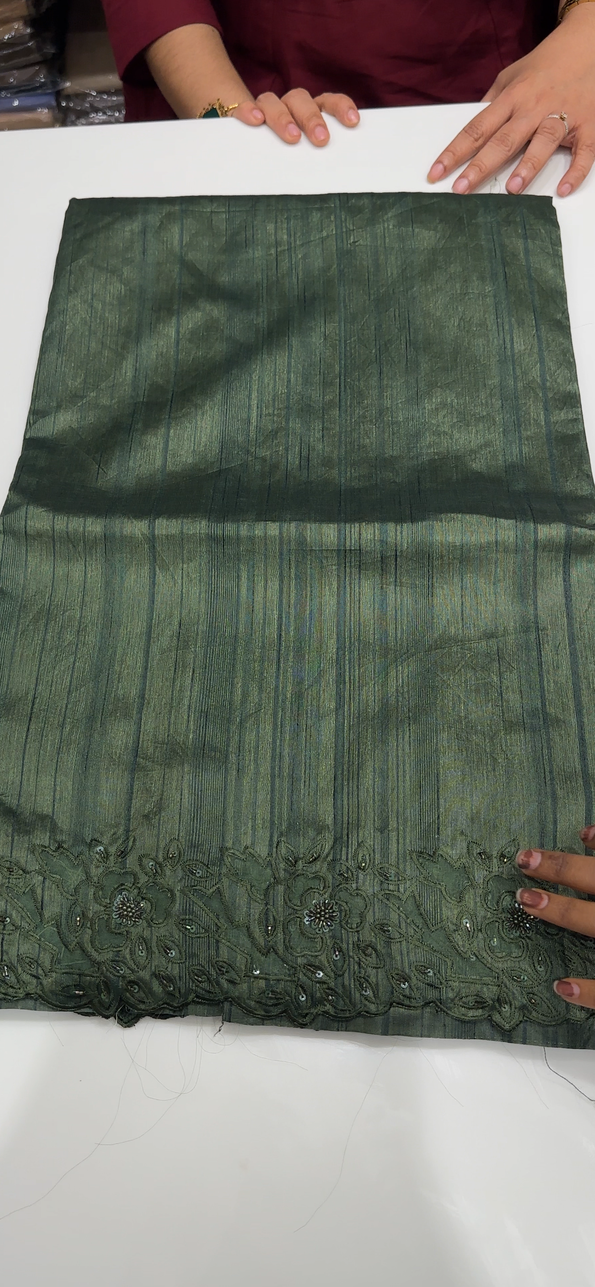 SEMI TUSSUR SAREES - IHA 35588