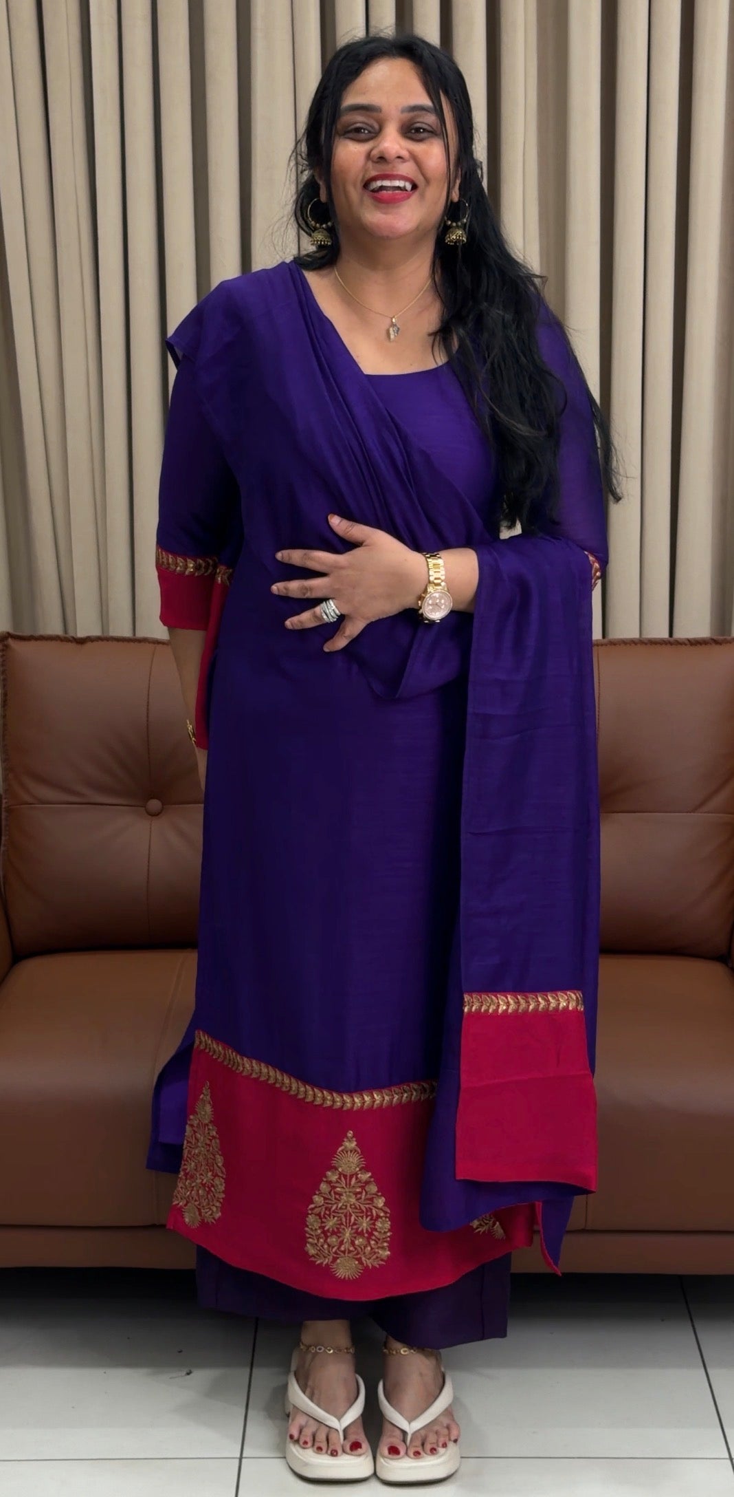 IHA'S IN-HOUSE SEMI RAW SILK UNSTITCHED SALWAR SUITS - IHA 34565