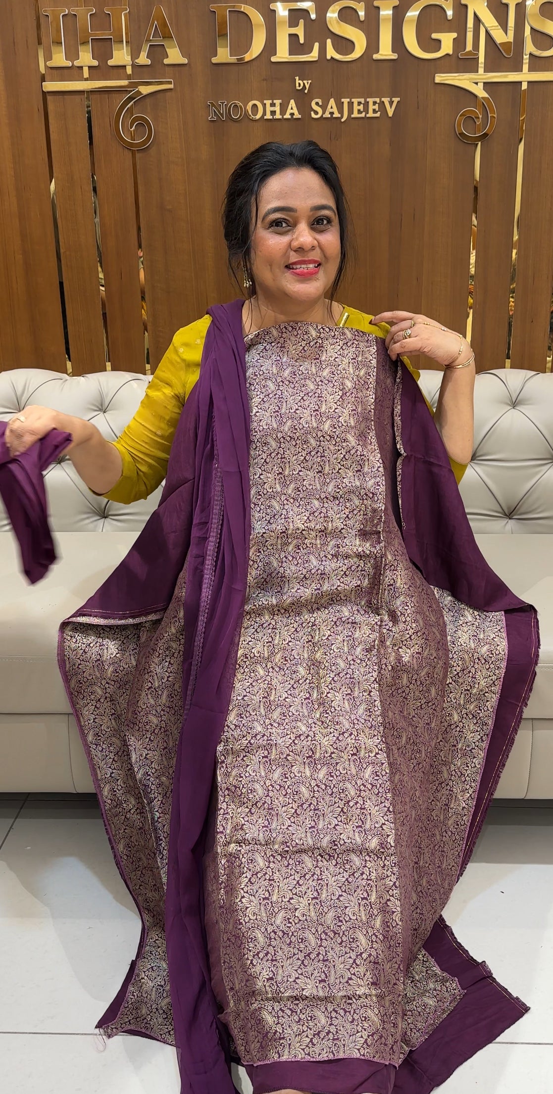 BANARASI UNSTITCHED SALWAR SUITS - IHA 24975