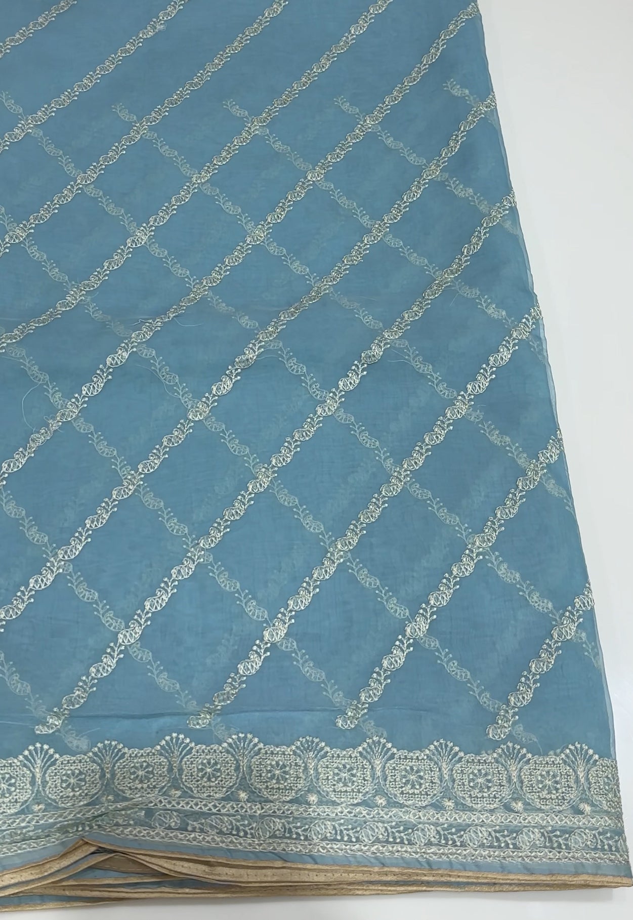 NYLON ORGANZA SAREES - IHA 24925