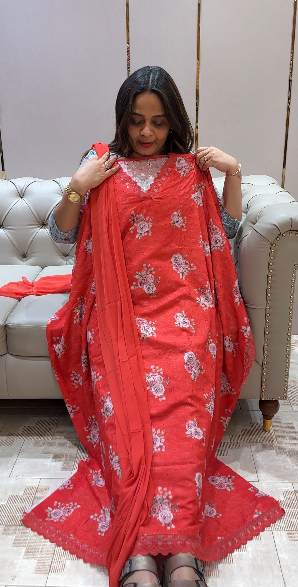 COTTON HAKOBA UNSTITCHED SALWAR SUITS - IHA 22189