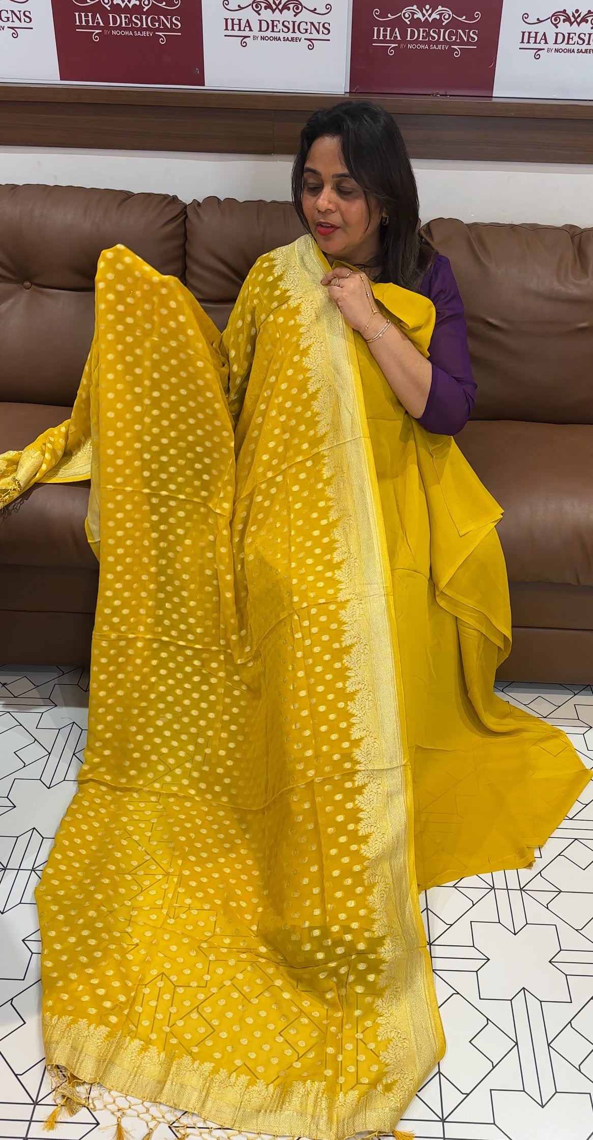 BANARASI UNSTITCHED SALWAR SUITS - IHA 24666