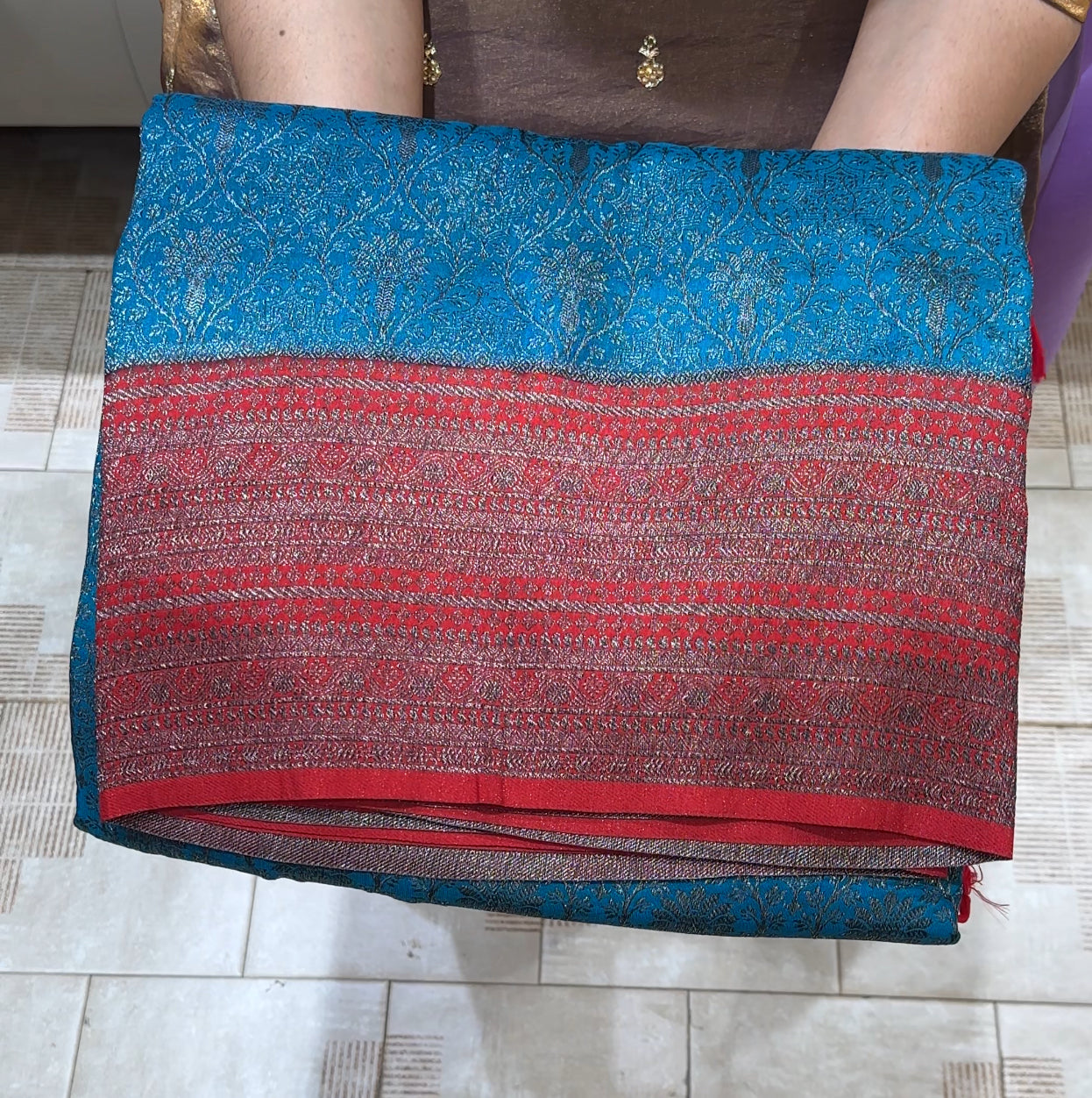 SEMI BANARASI SAREES - IHA 22736
