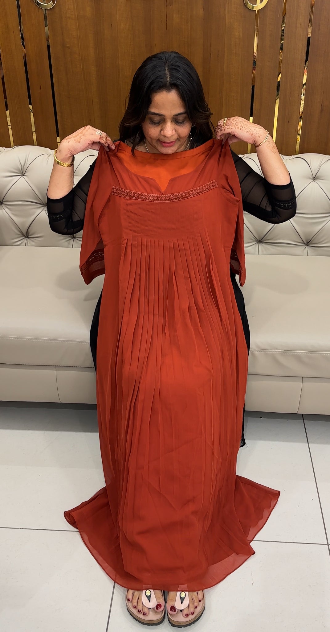 IHA'S IN-HOUSE LONG A-LINE TOPS - IHA 27384