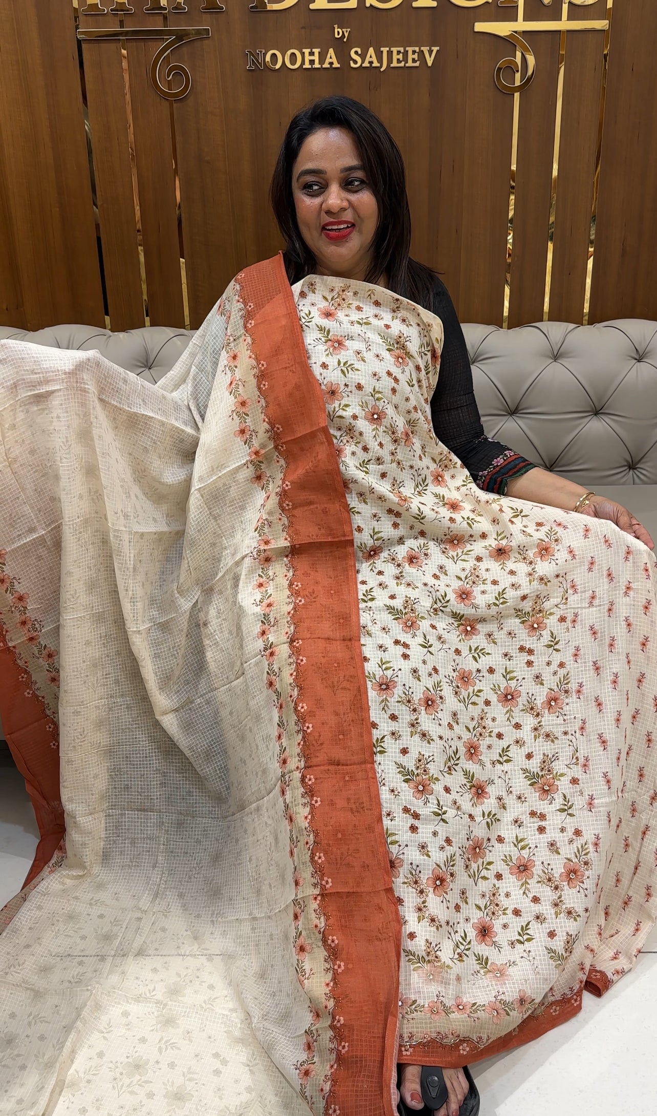 PRINTED COTTON UNSTITCHED SALWAR SUITS - IHA 25004
