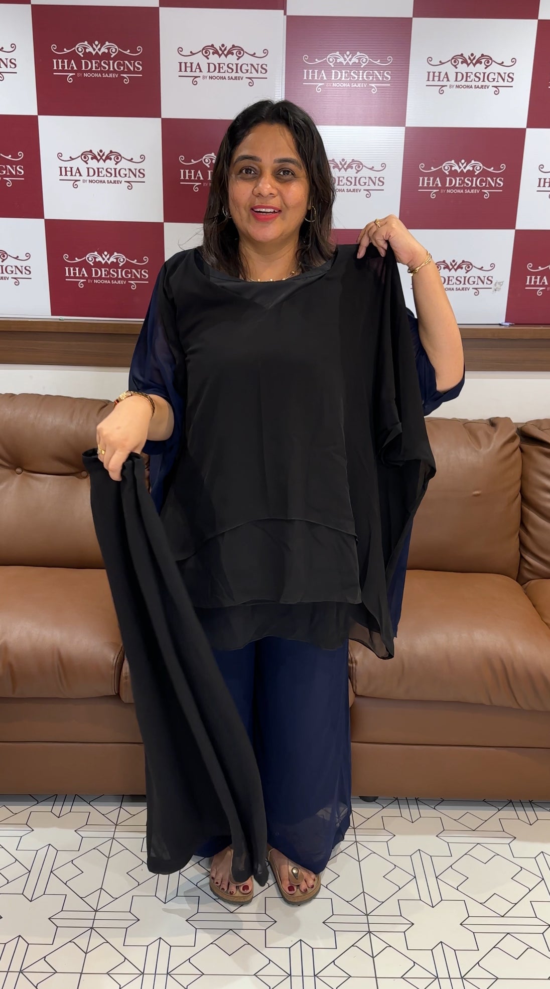 IHA'S IN-HOUSE DESIGNER SHORT KAFTAN - IHA 27130