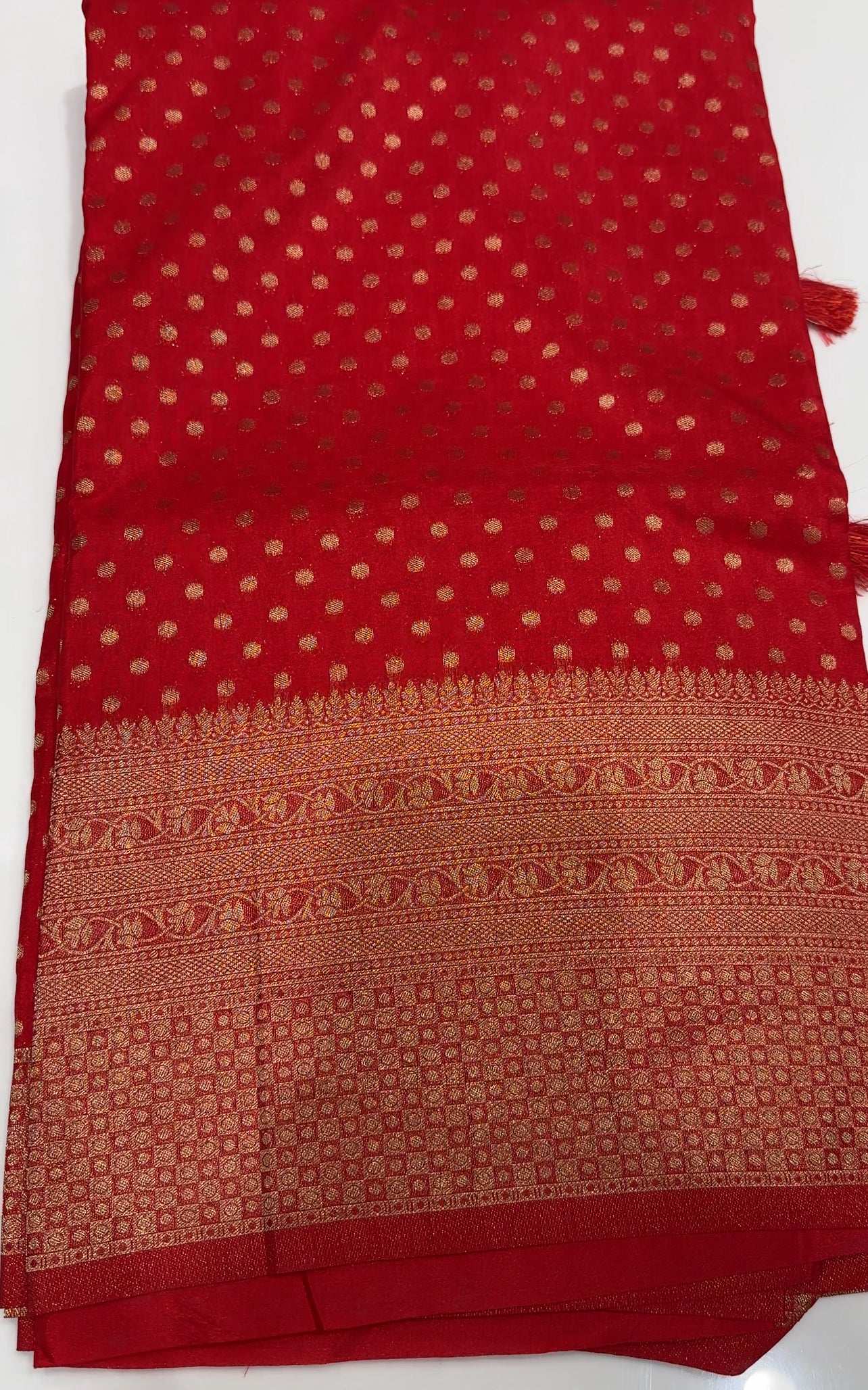 SEMI BANARASI SAREES - IHA 27402