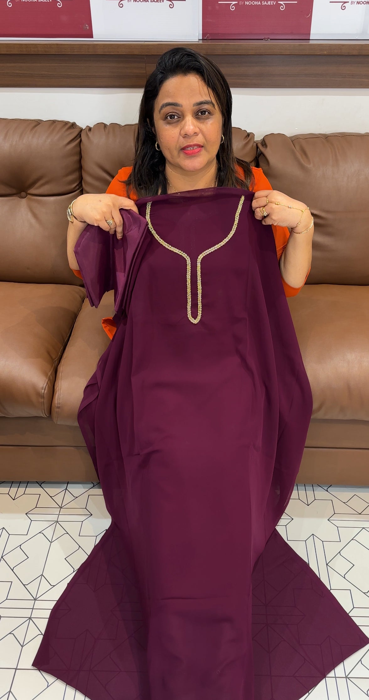 HAND WORKED UNSTITCHED SALWAR SUITS- IHA 24755