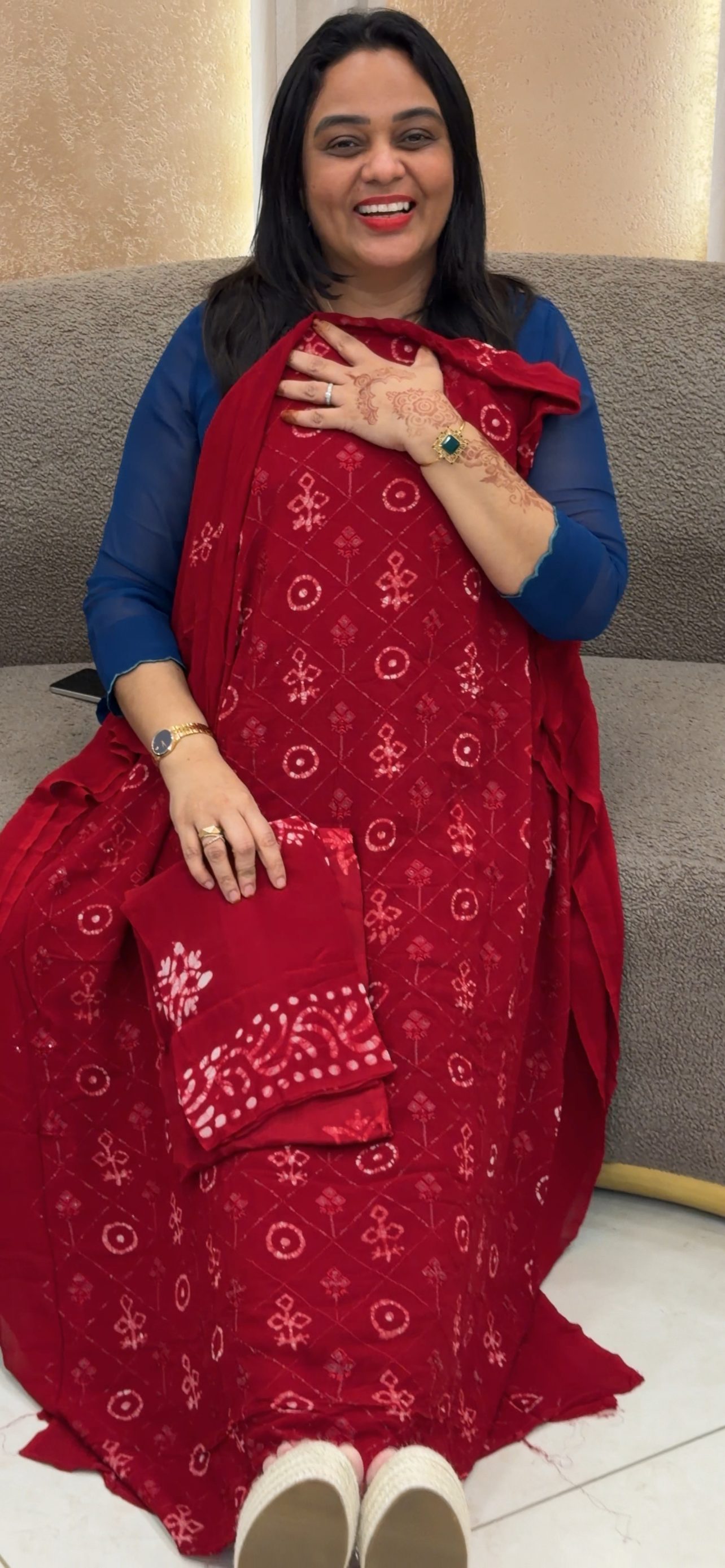 VISCOSE GEORGETTE UNSTITCHED SALWAR SUITS - IHA 33090