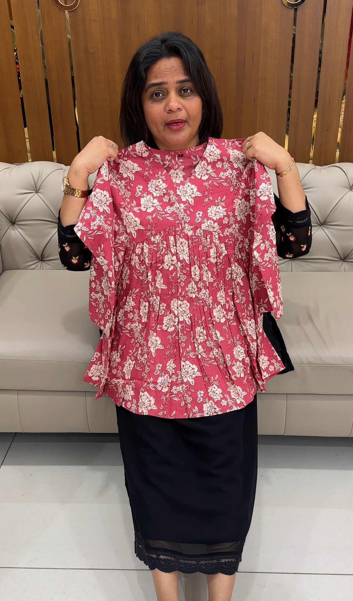 PRINTED SHORT TOPS - IHA 26028